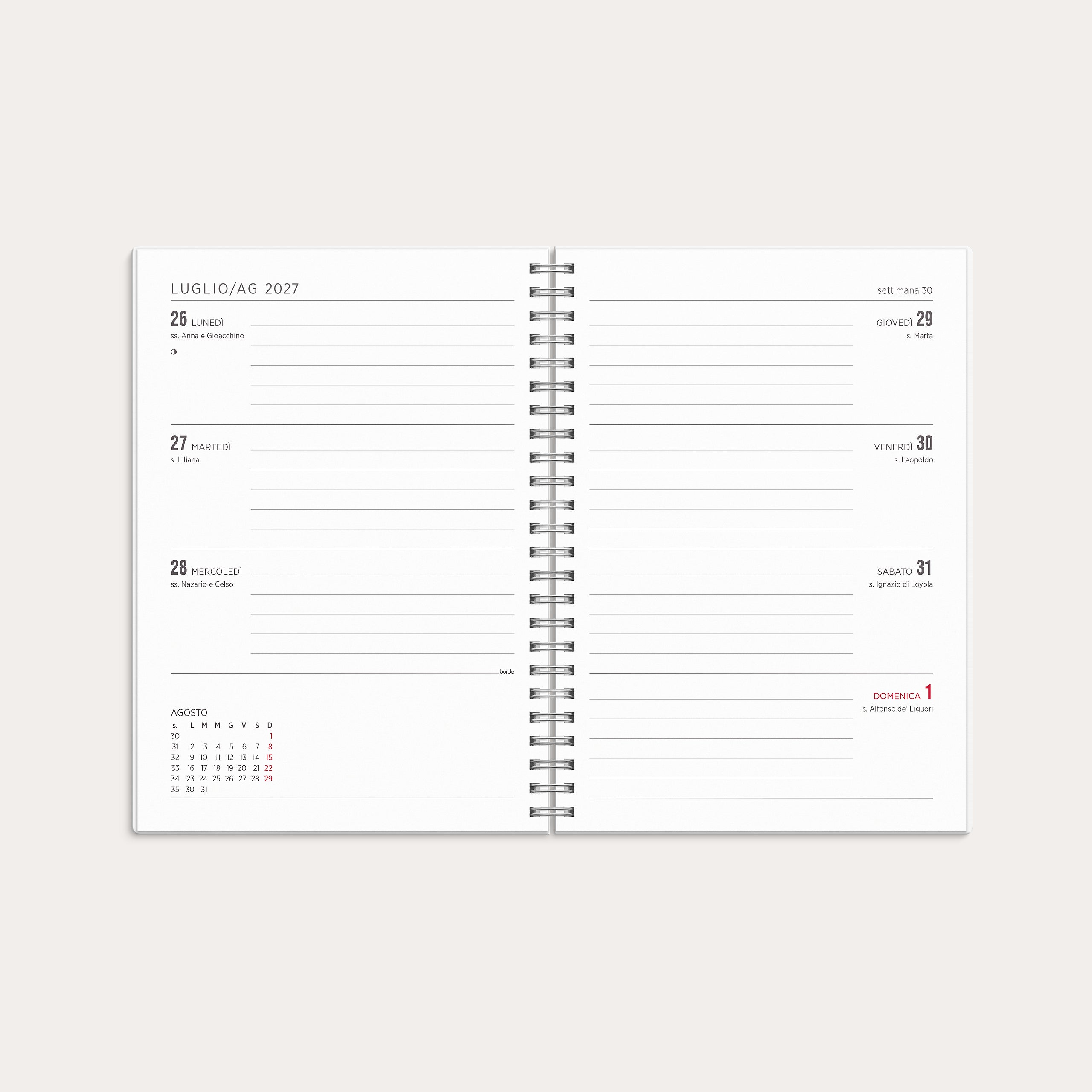 Calendario 26/27 Senator A5 Stella