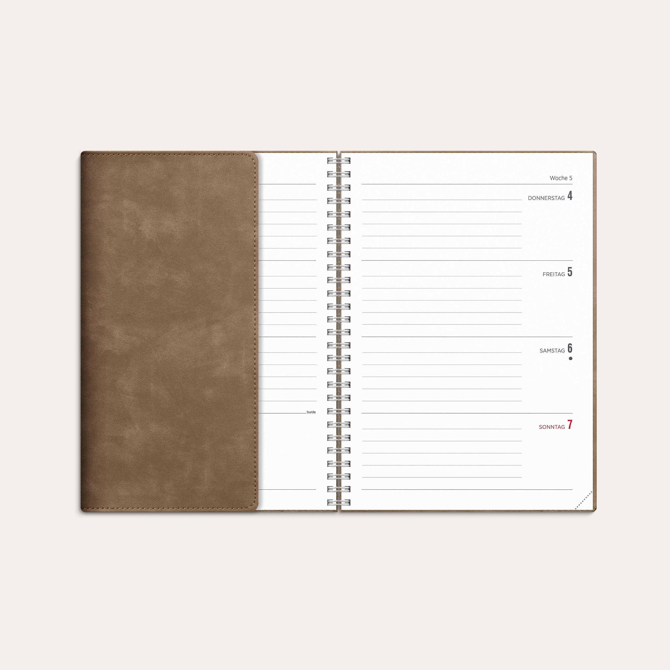 Kalender 26/27 Senator A5 Twist Braun