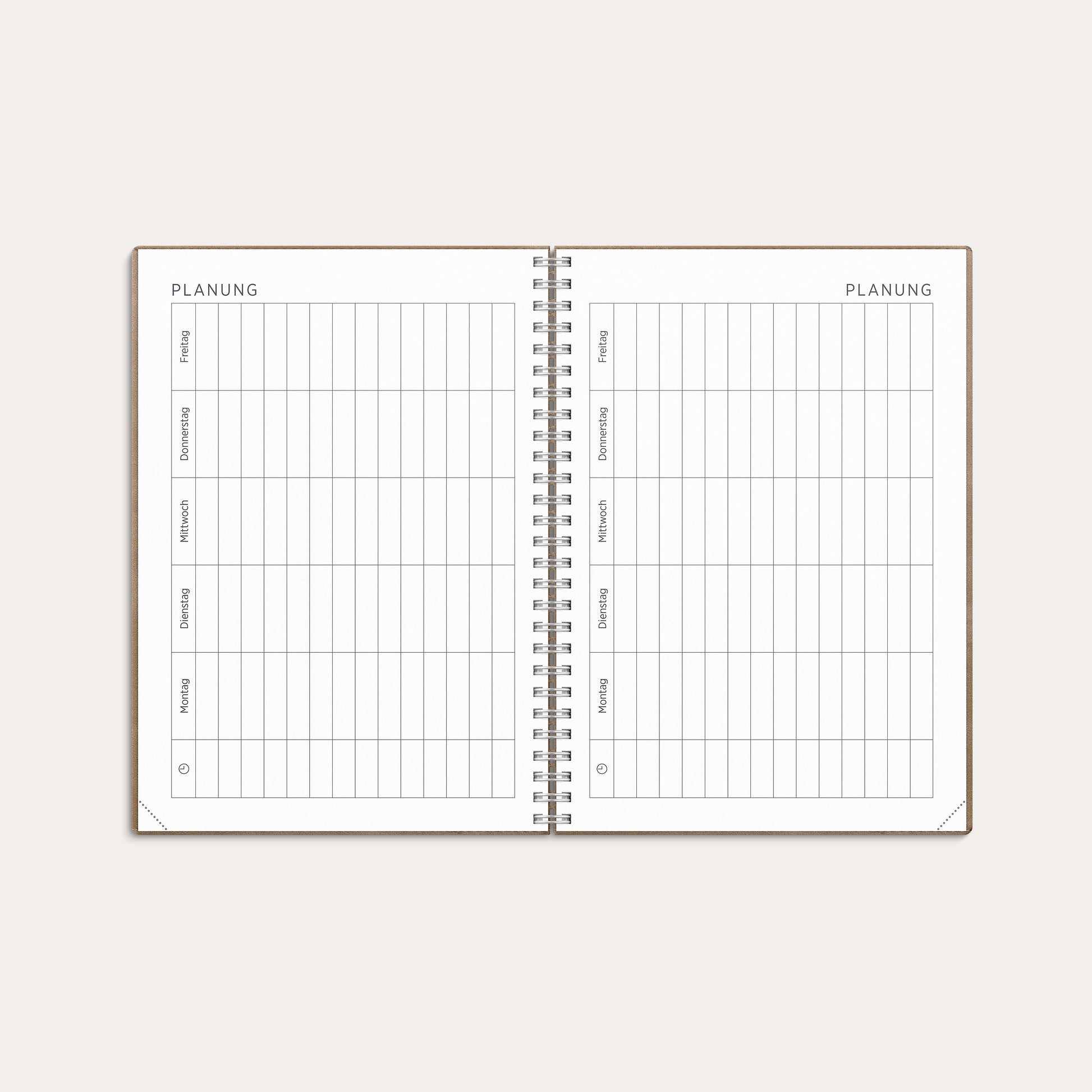 Kalender 26/27 Senator A5 Twist Braun – detail view