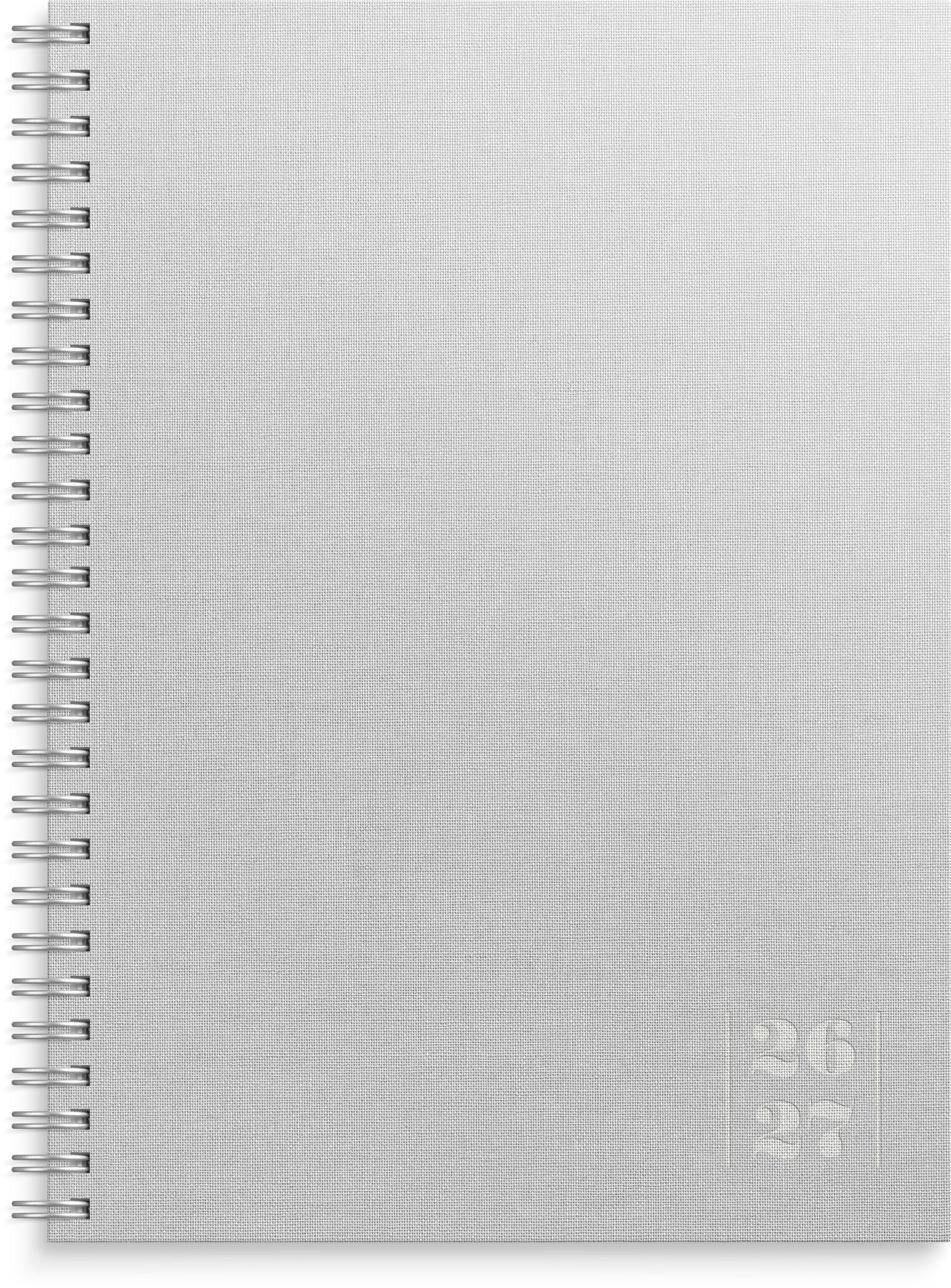 Kalender 26/27 Senator A5 Textil Hellgrau