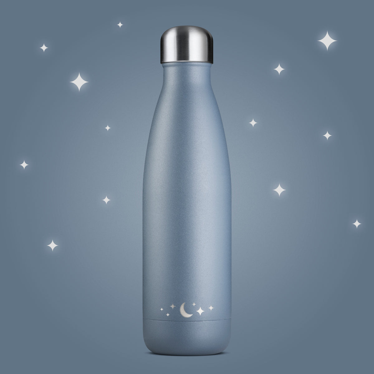 Bouteille isotherme lune bleue