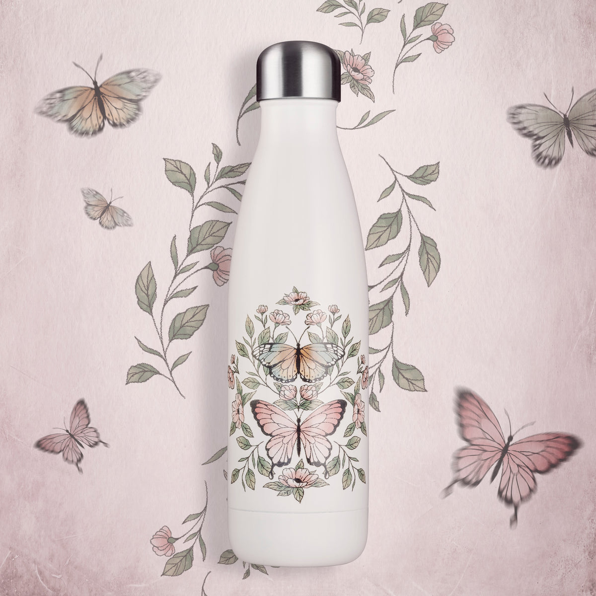 Thermosflasche Butterflies