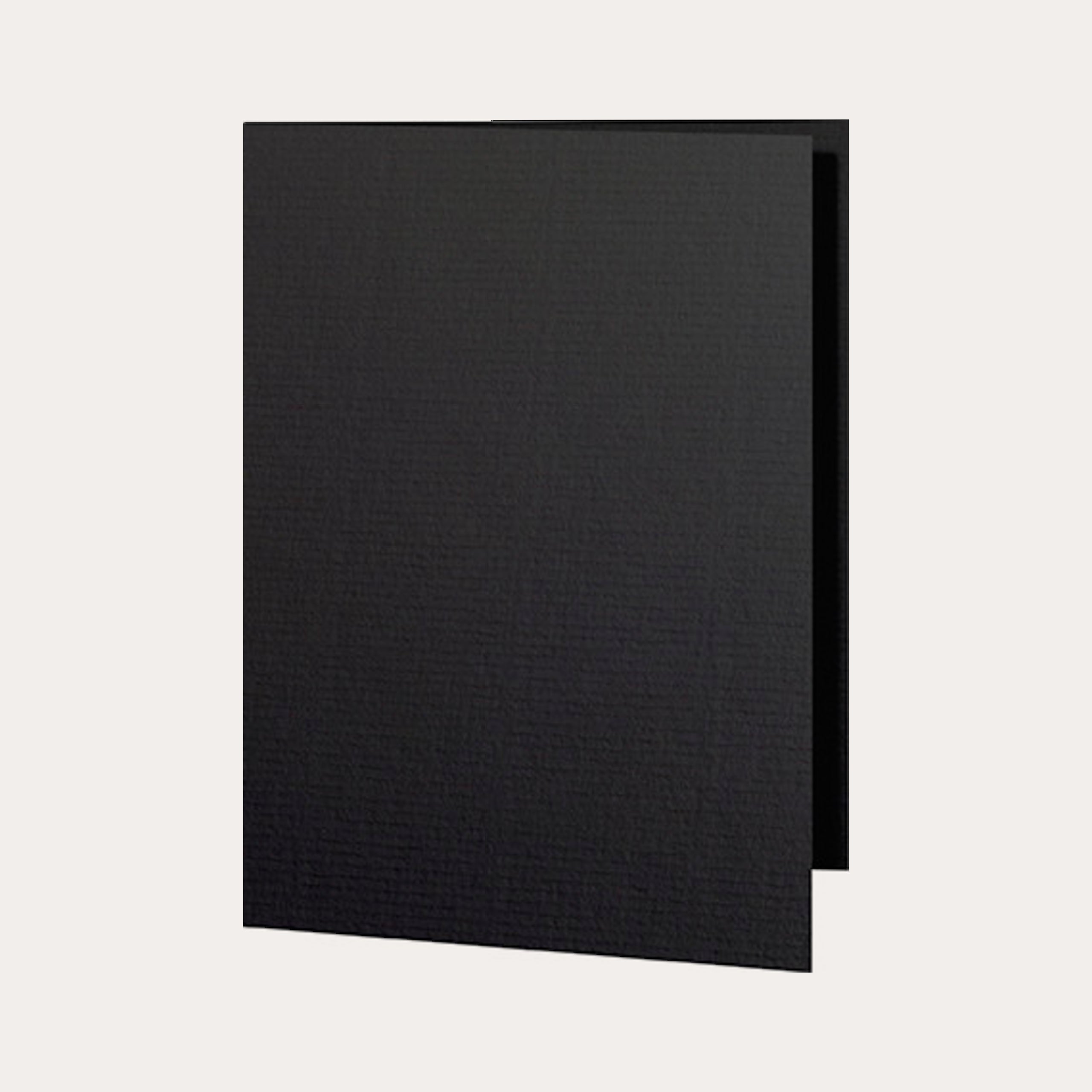 A6 Karten Doppelt Hochformat 5er-Pack Schwarz