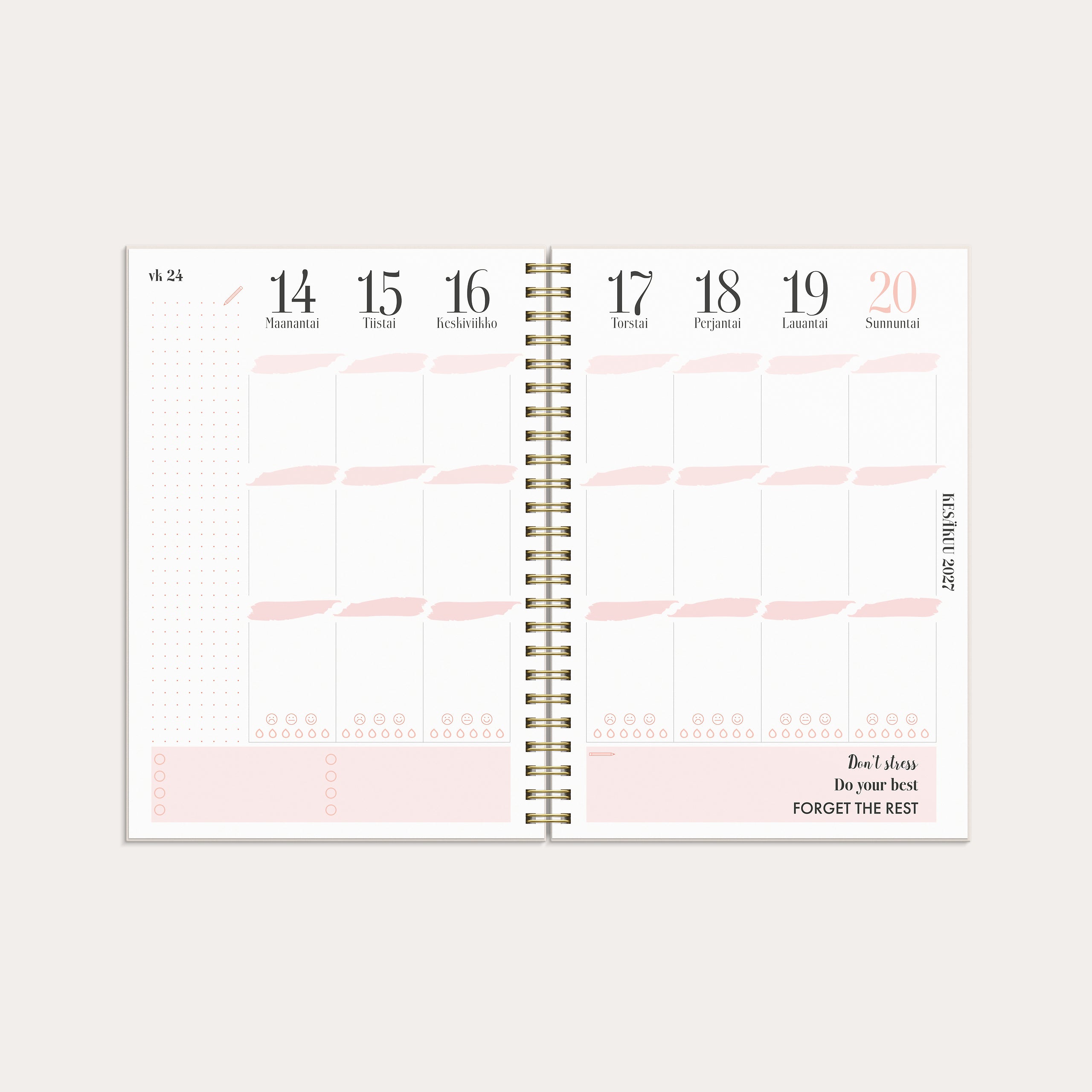 Life Planner Pink A5 26/27