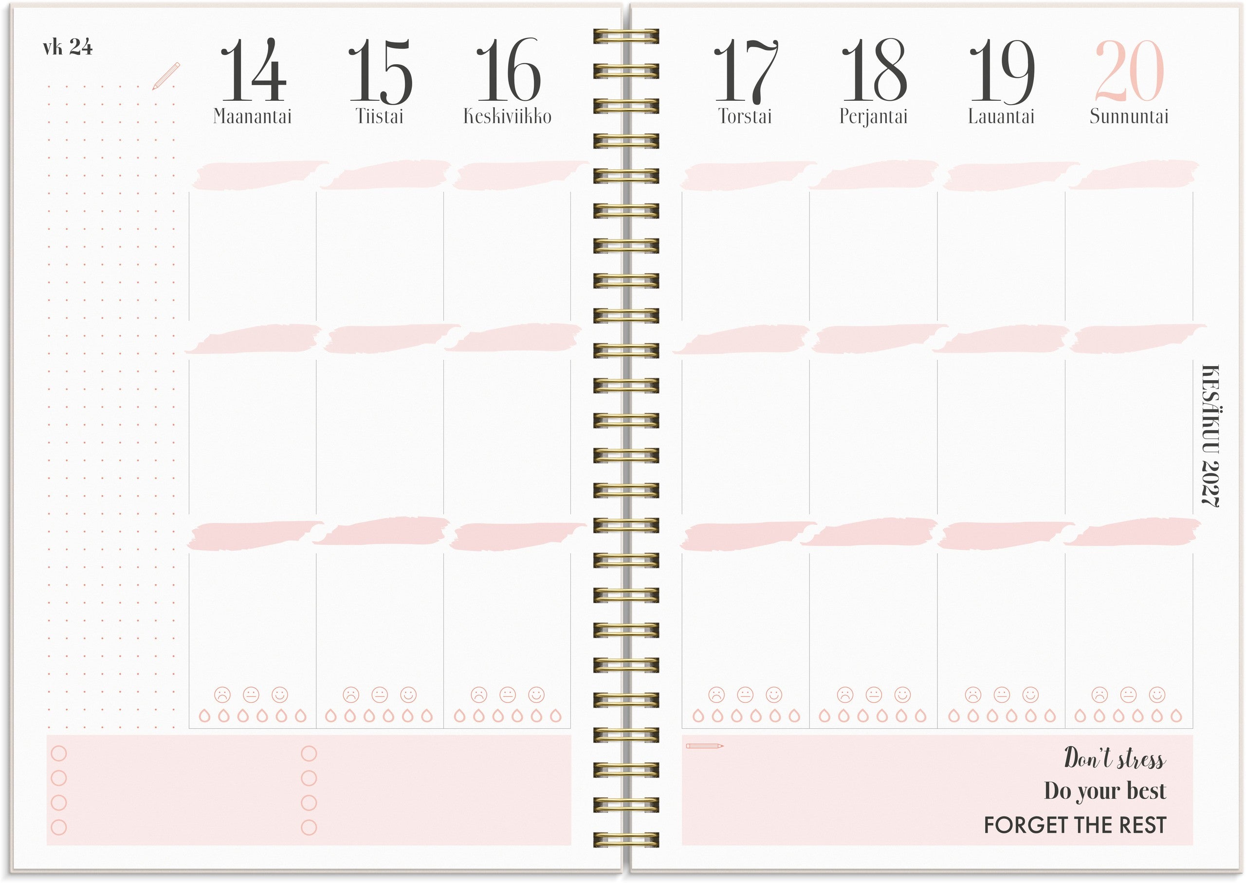 Life Planner Pink A5 26/27