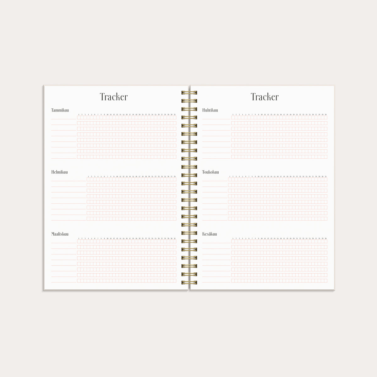 Life Planner Pink A5 26/27