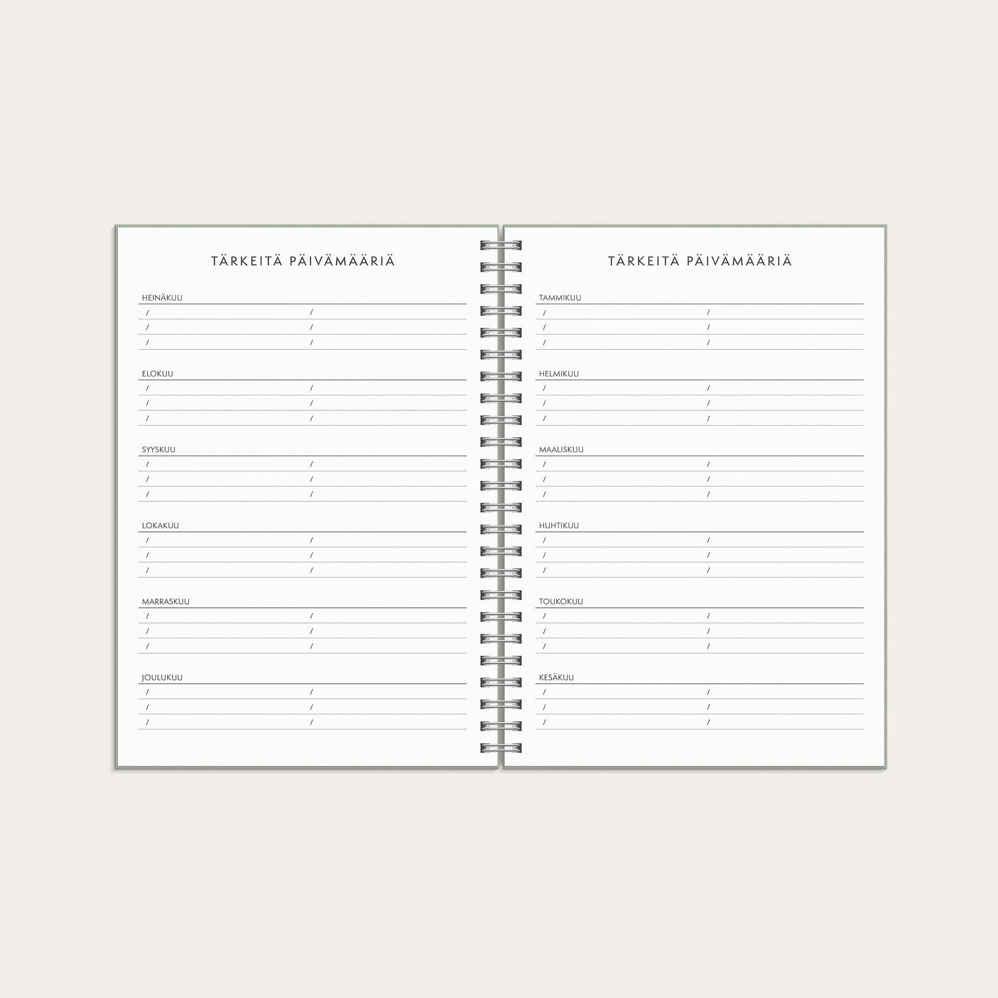 Kalenteri Plan more A5 26/27 – detail view