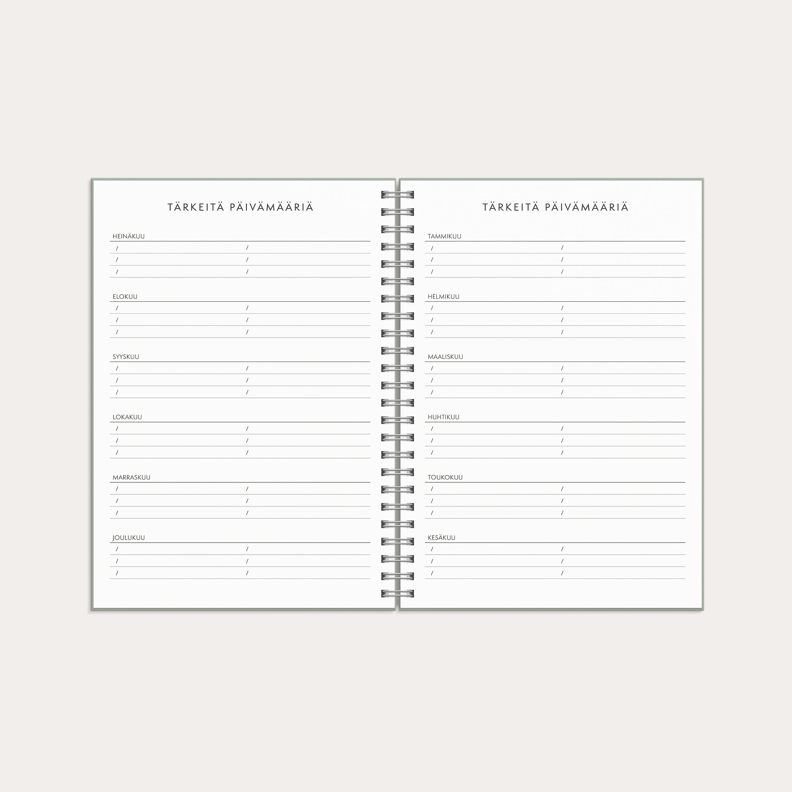 Kalenteri Plan more A5 26/27 – detail view