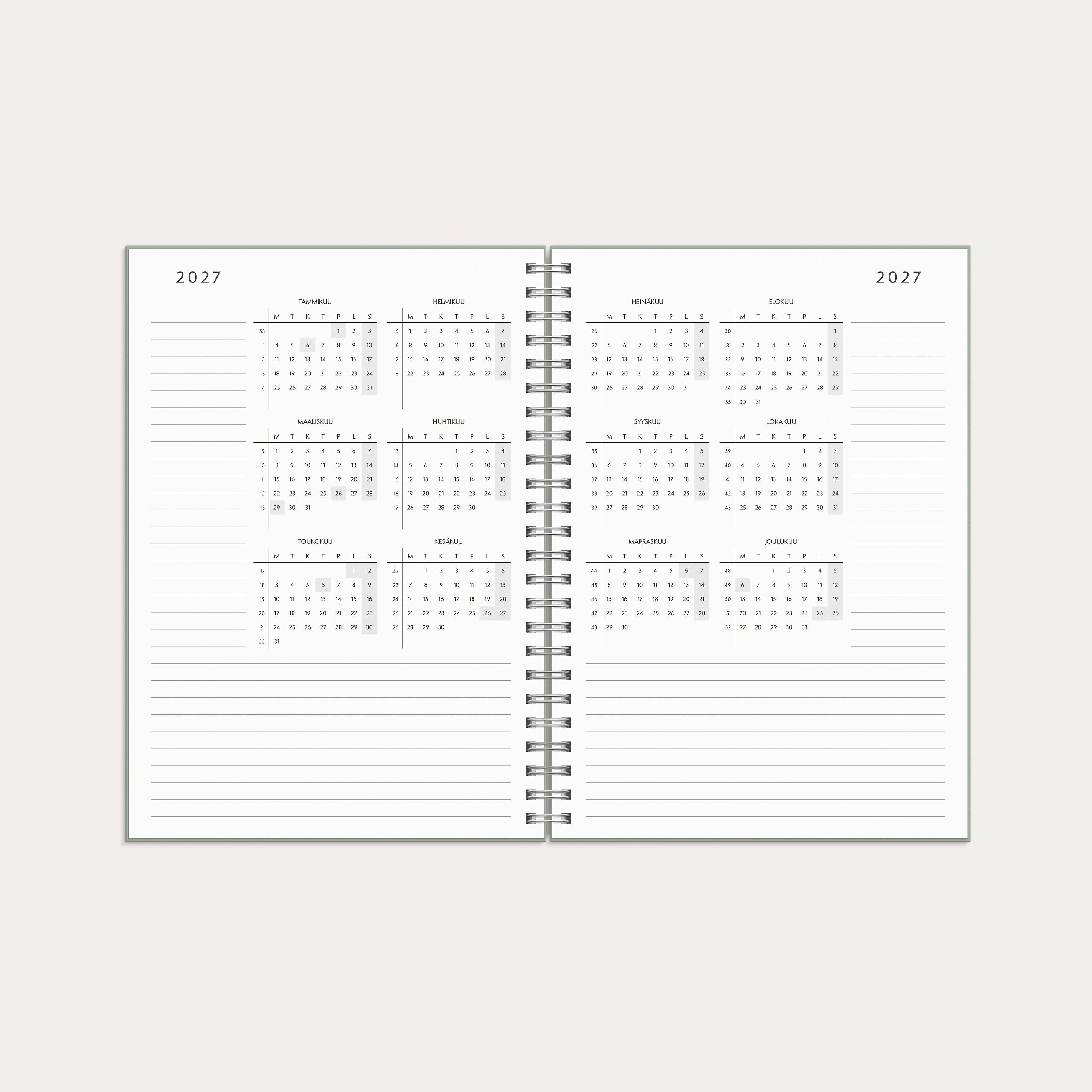 Kalenteri Plan more A5 26/27