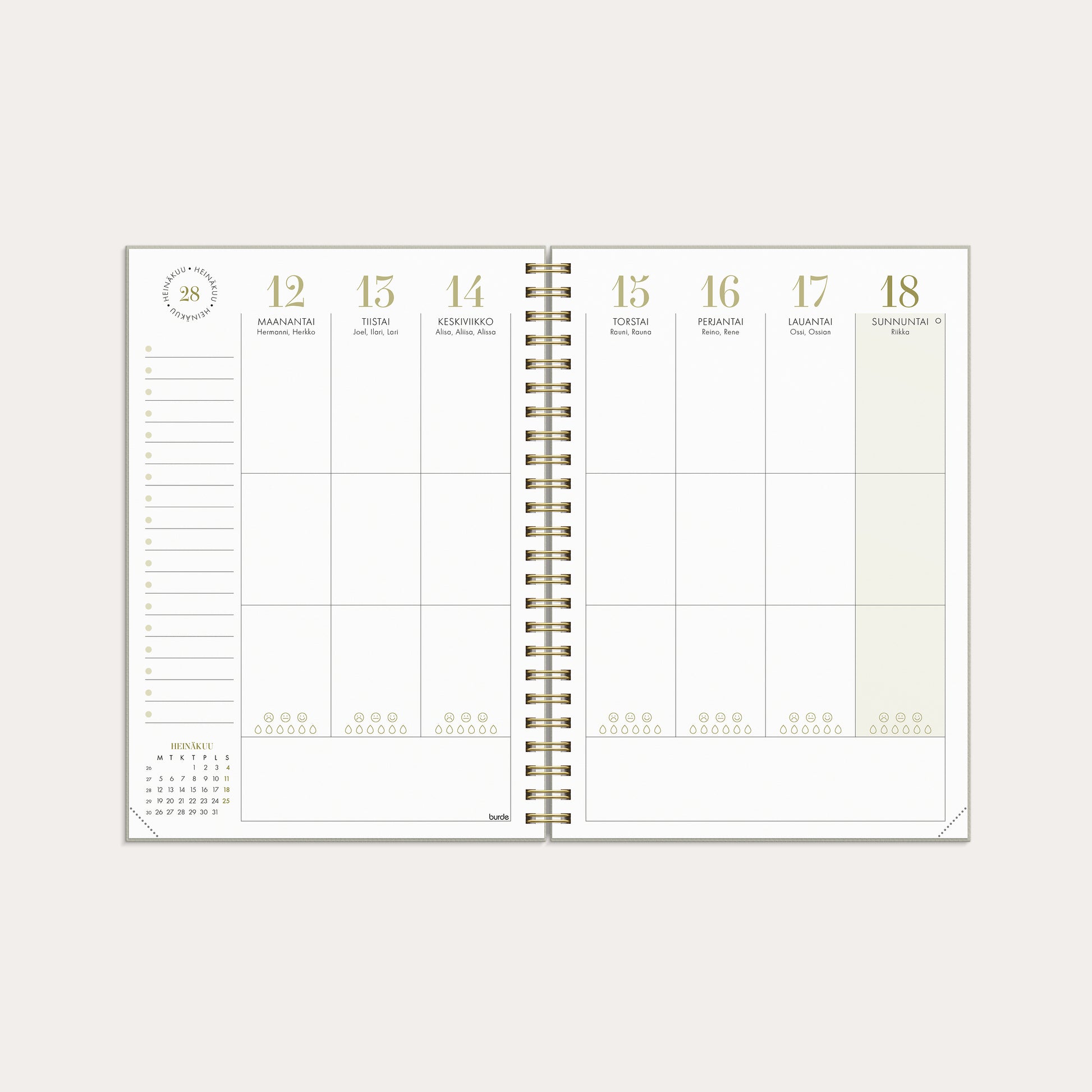 Life Planner Essentials A5 26/27 – detail view