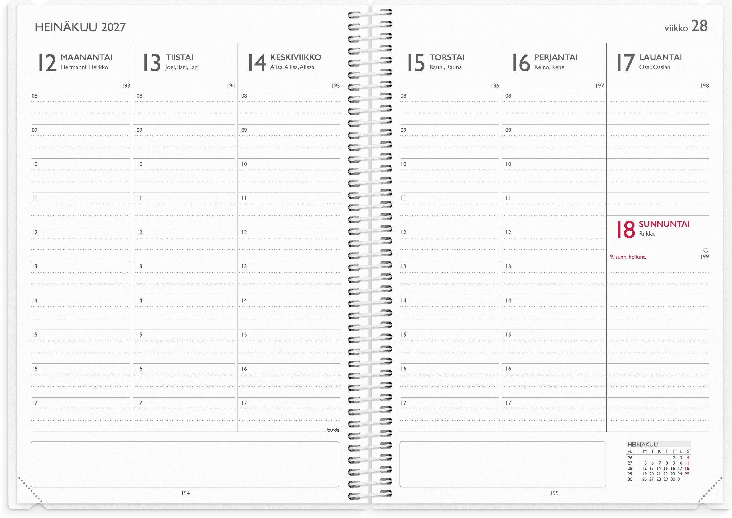 Opettajan tuntimuistio A5 26/27
