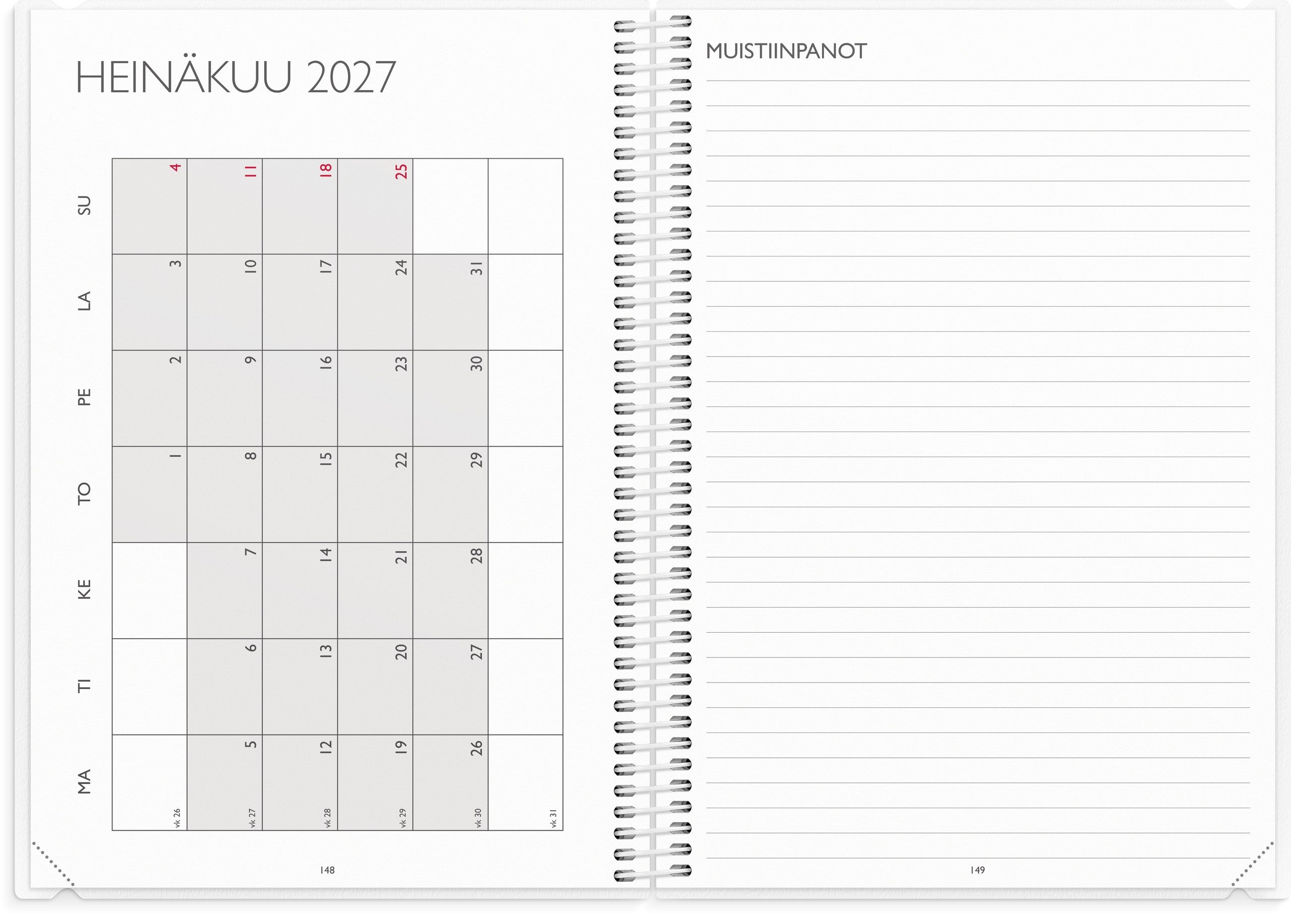 Opettajan tuntimuistio A5 26/27