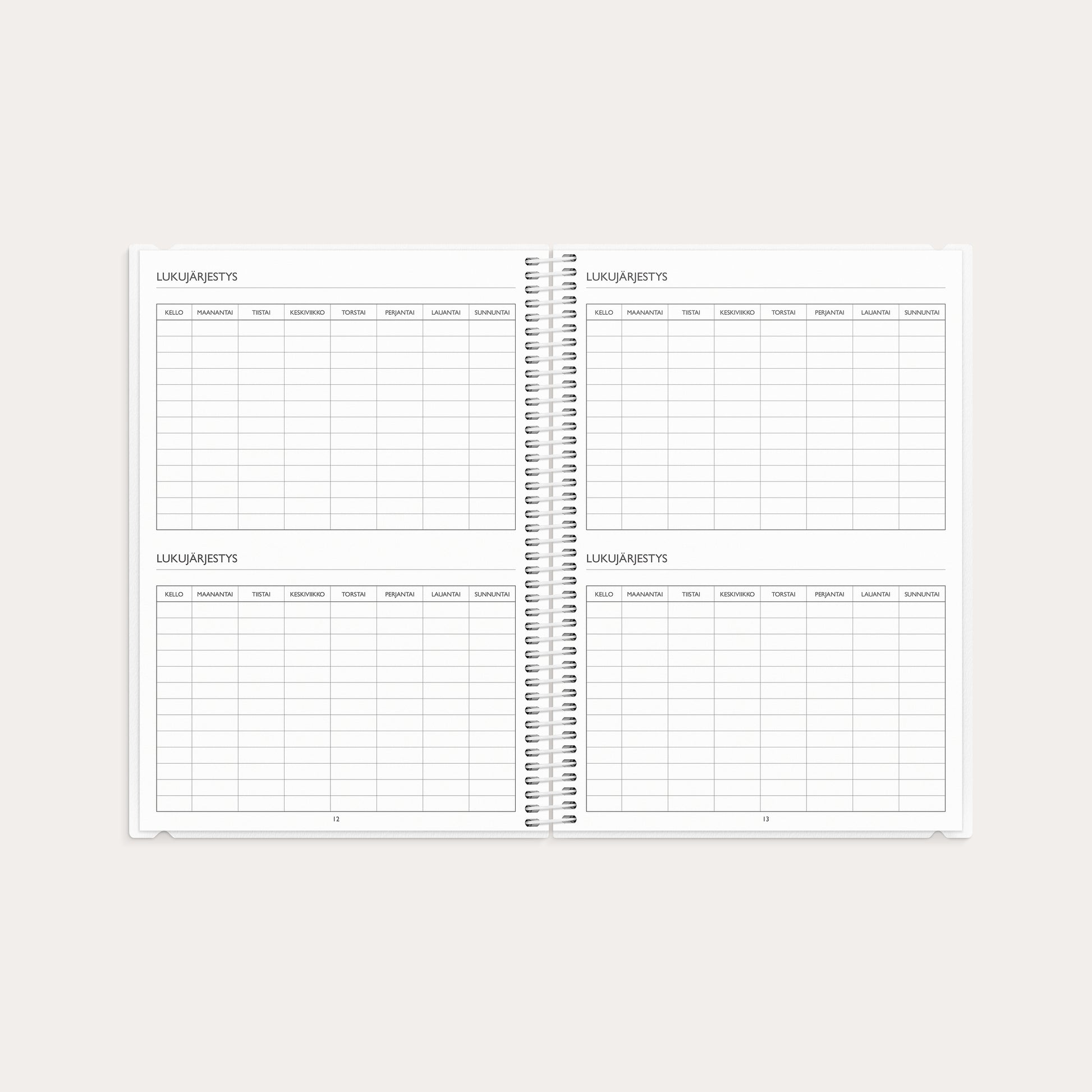 Opettajan tuntimuistio A5 26/27 – detail view