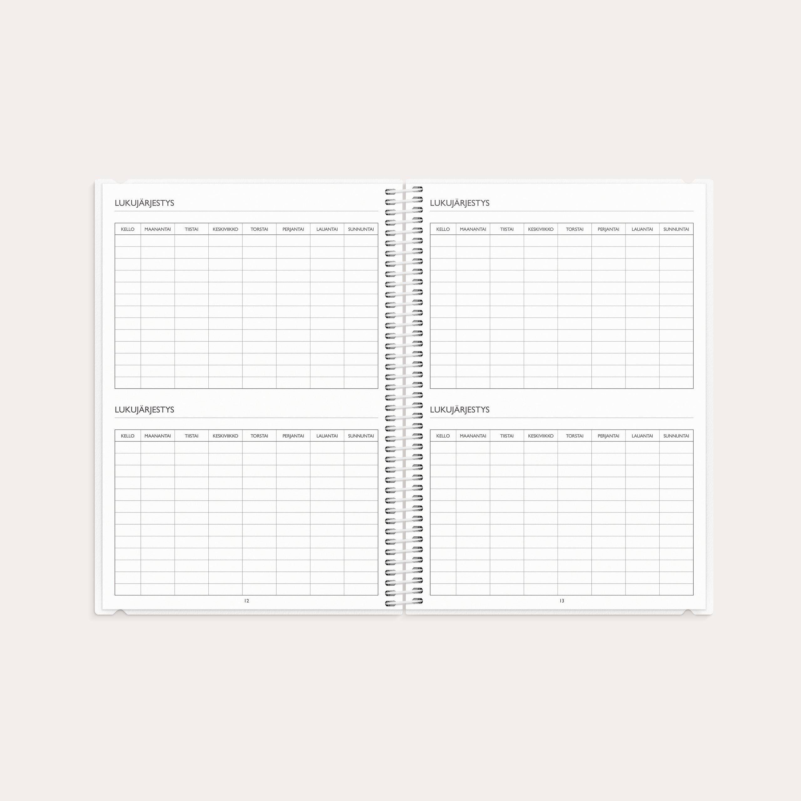 Opettajan tuntimuistio A5 26/27 – detail view