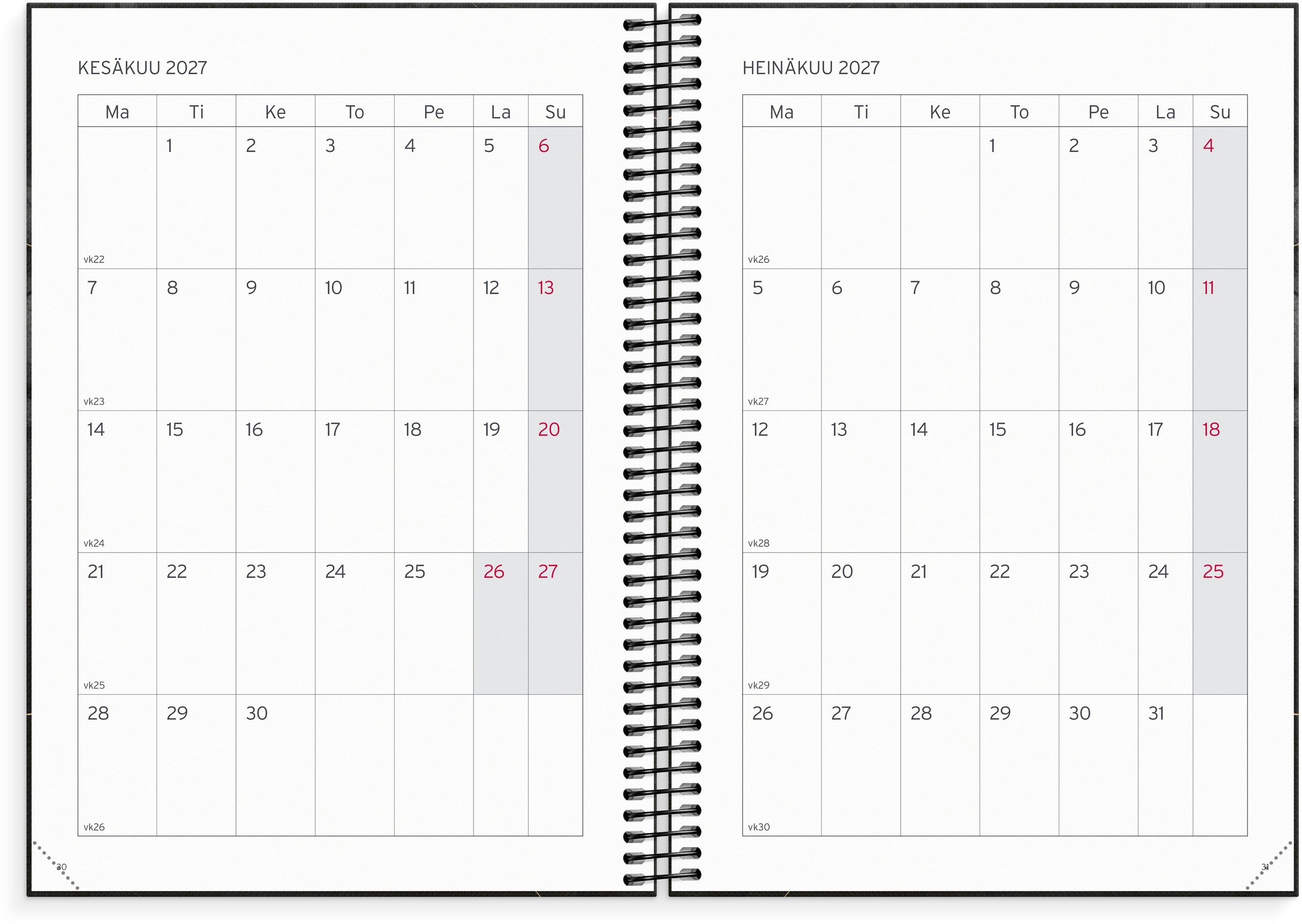 Opettajan suunnitelmakalenteri B5 26/27