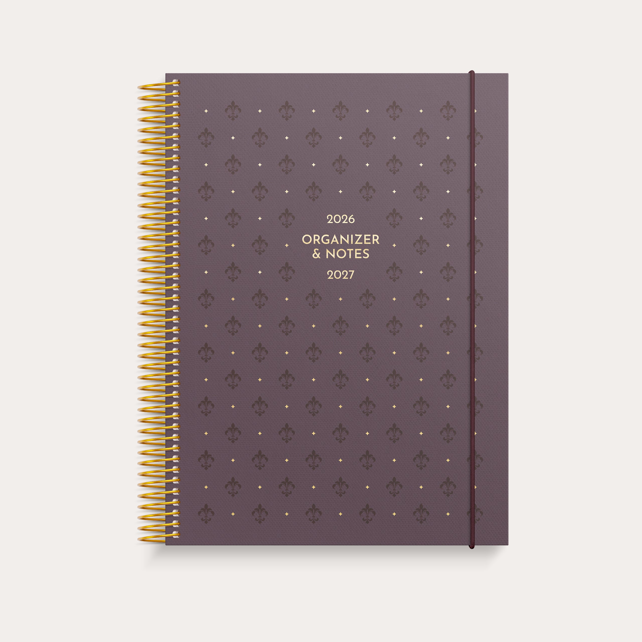 Organizer & Notes A5 26/27 viininpunainen