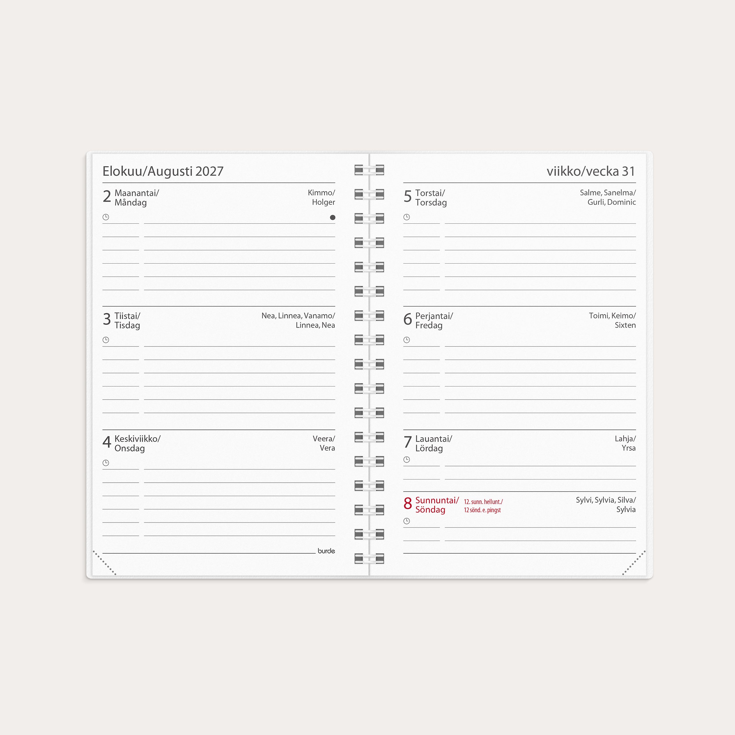 Opiskelijan kalenteri Fashionline 26/27