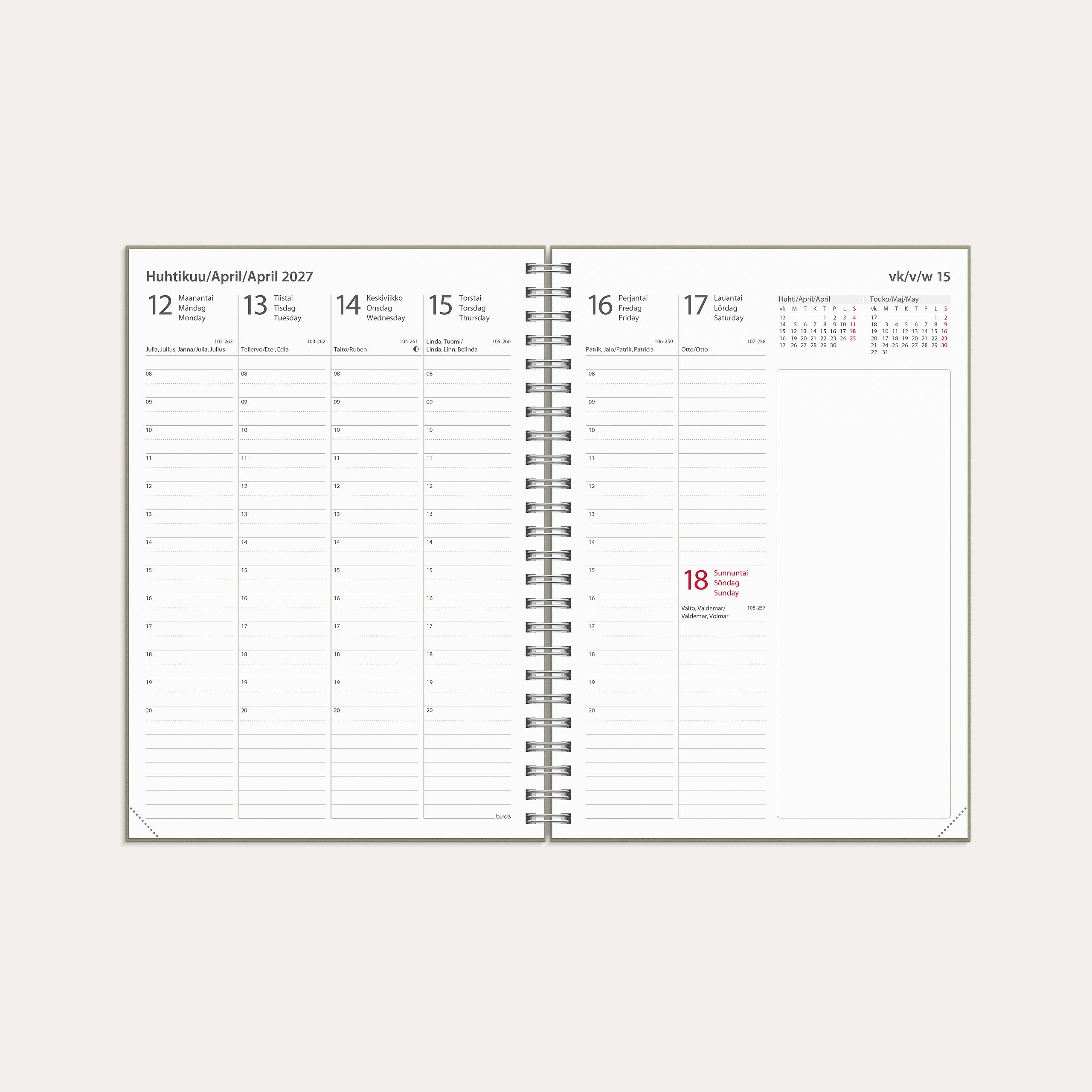 Kalenteri Study Story Lehti A5 26/27