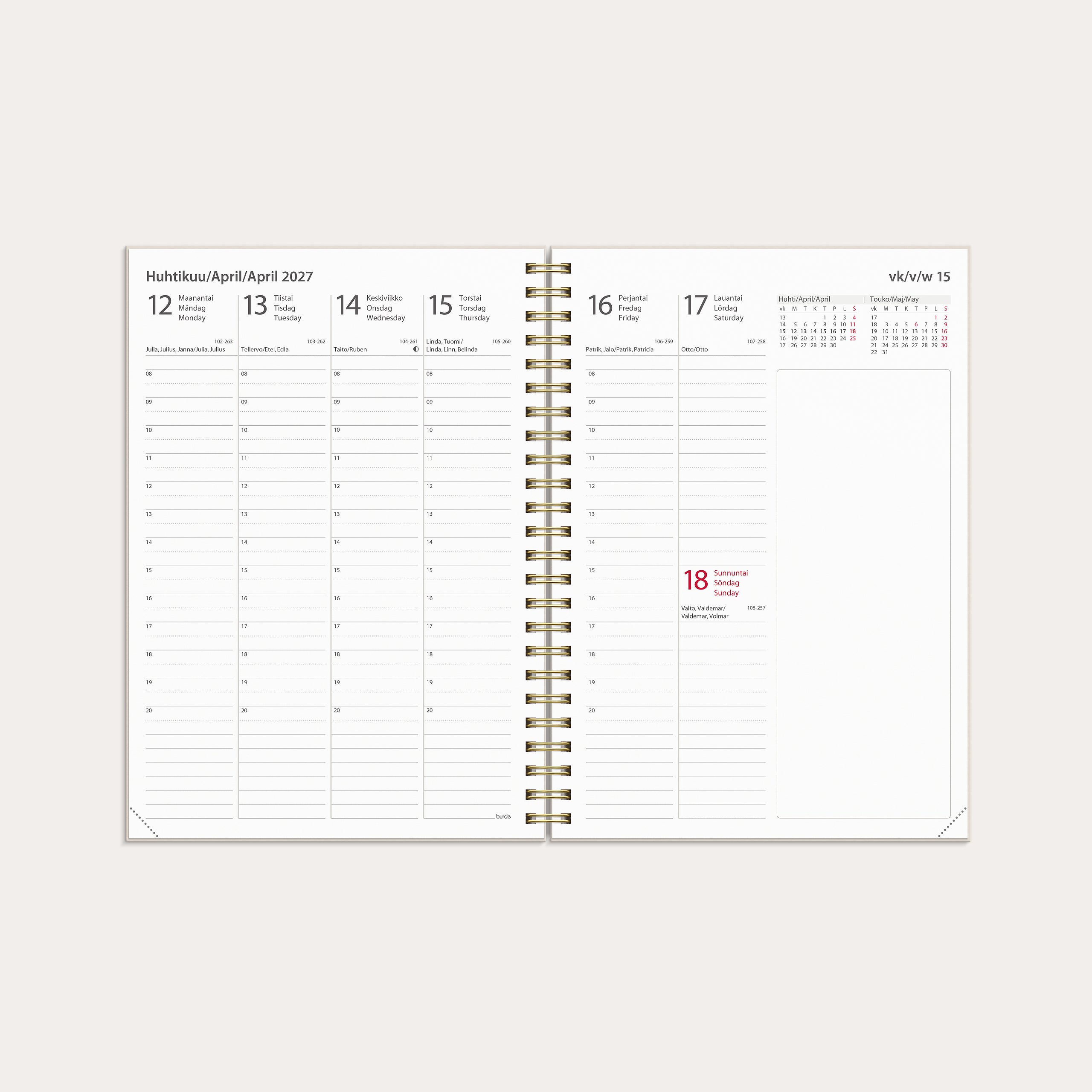 Kalenteri Study Story Kukka A5 26/27