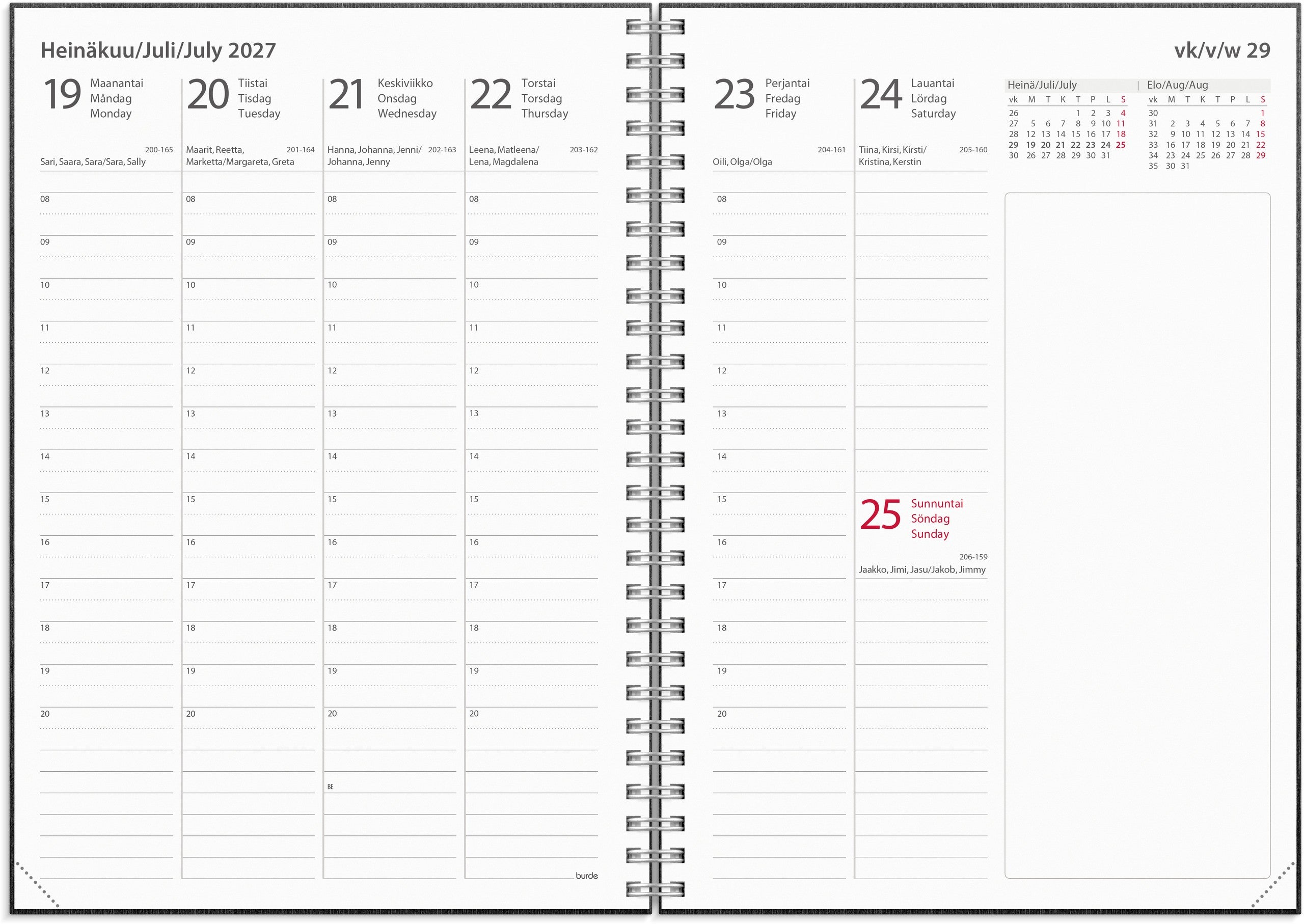 Kalenteri Study Ariane A5 26/27 musta