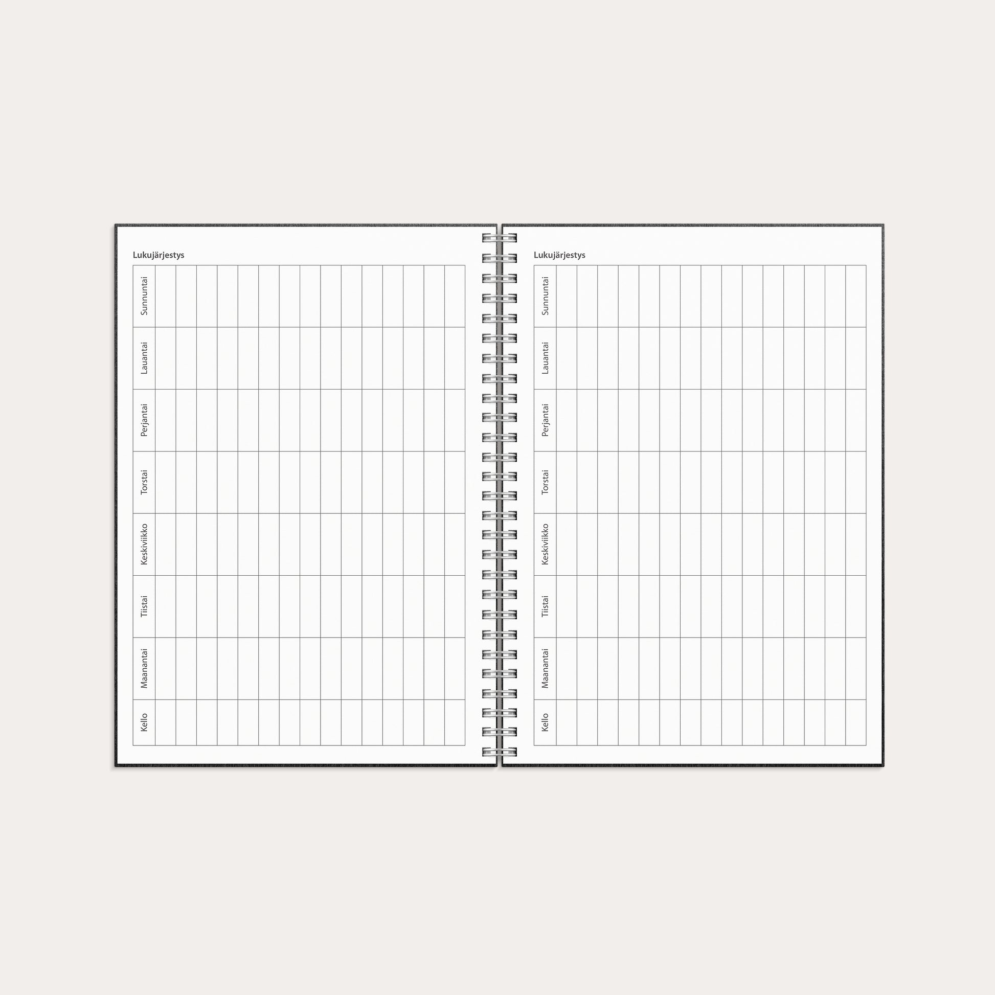 Kalenteri Study Ariane A5 26/27 musta – detail view