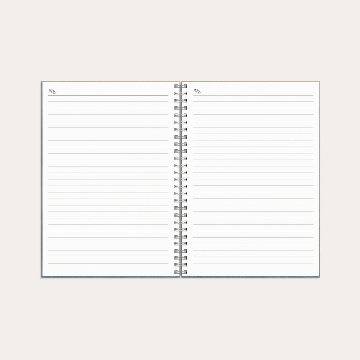 Calendar Study Textile A5 26/27 light blue
