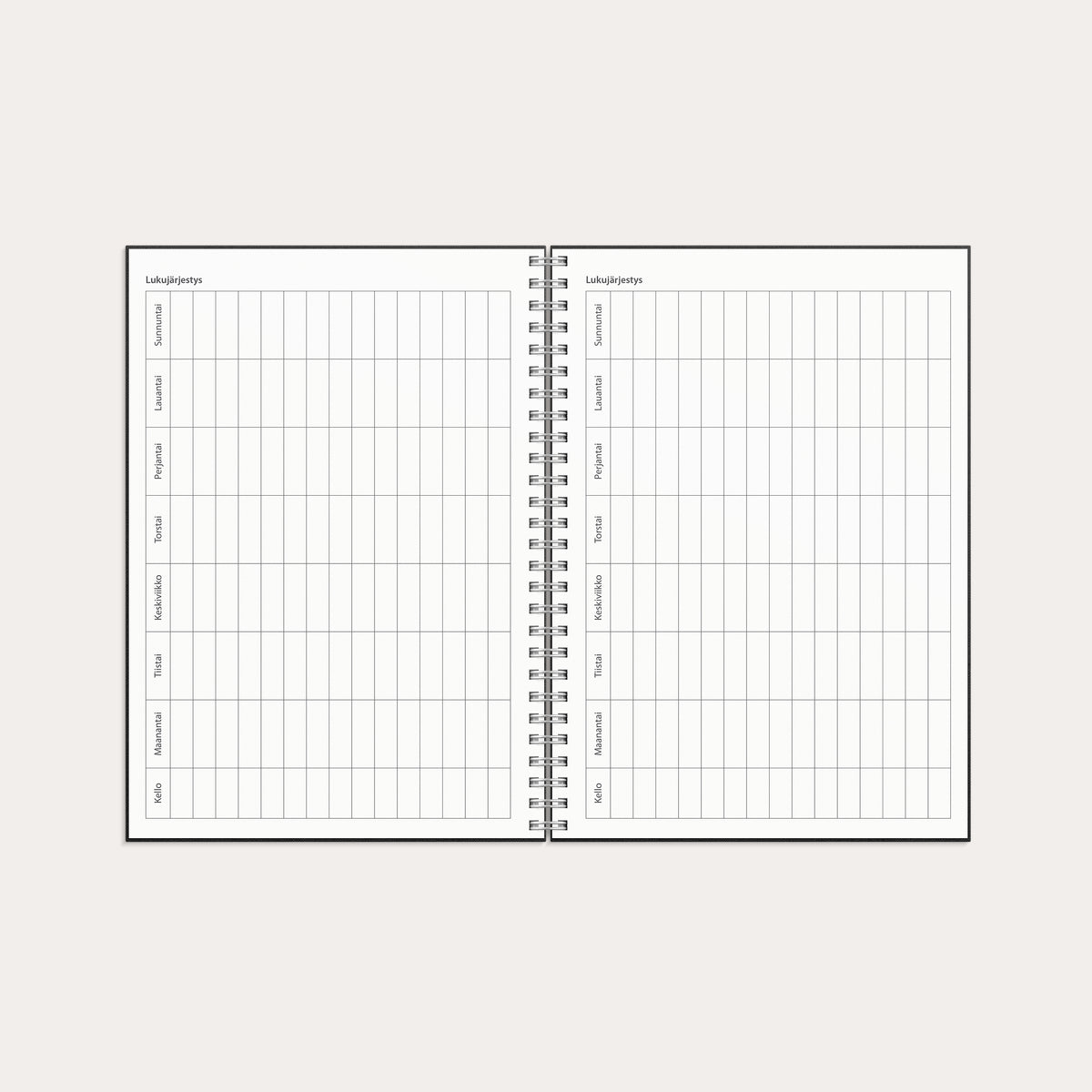 Kalenteri Study Textile A5 26/27 musta