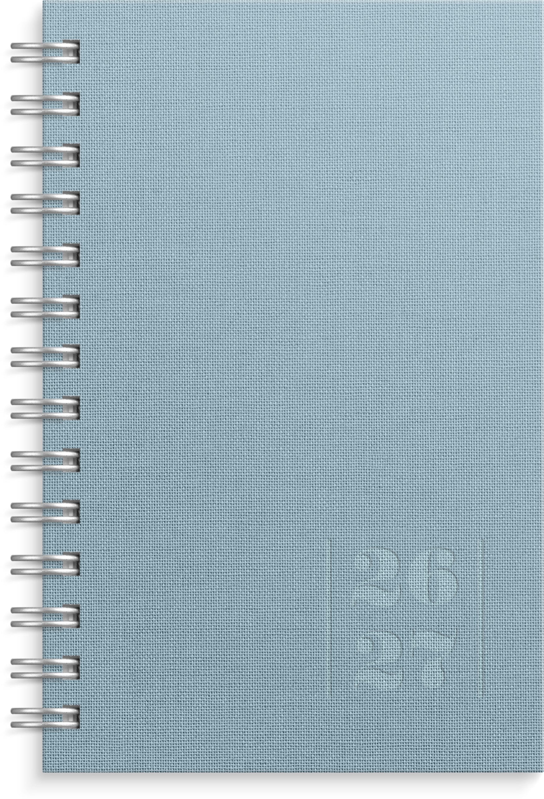 Kalenteri Compact Textile 26/27 vaaleansininen