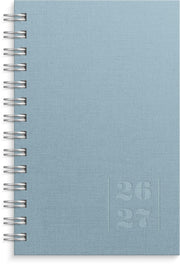 Kalenteri Compact Textile 26/27 vaaleansininen
