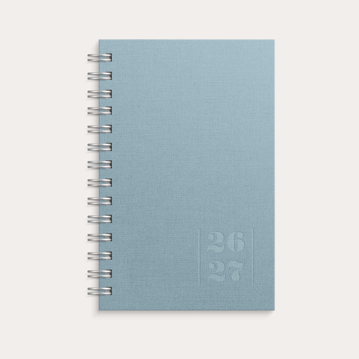 Kalenteri Compact Textile 26/27 vaaleansininen