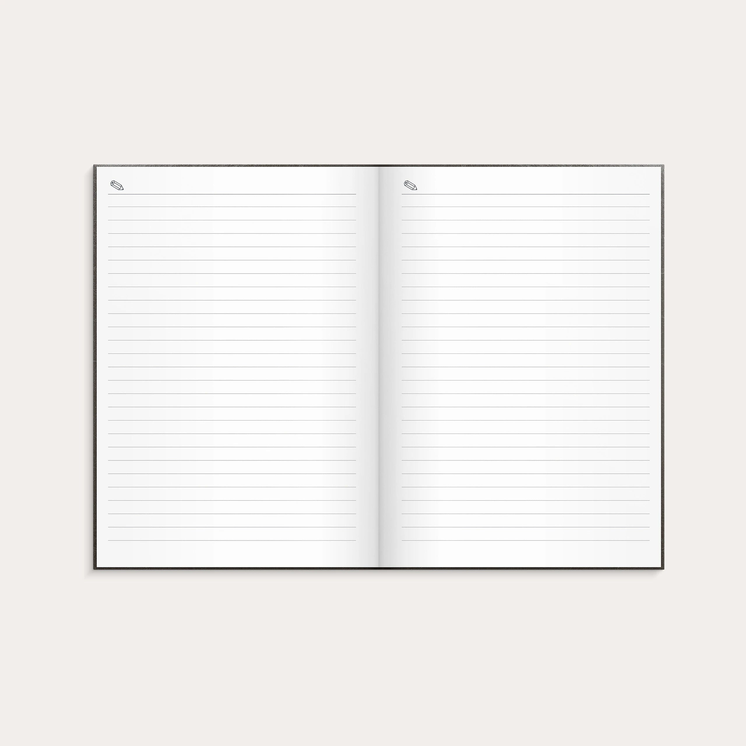 Kalenteri Business A5 2027 sidottu musta