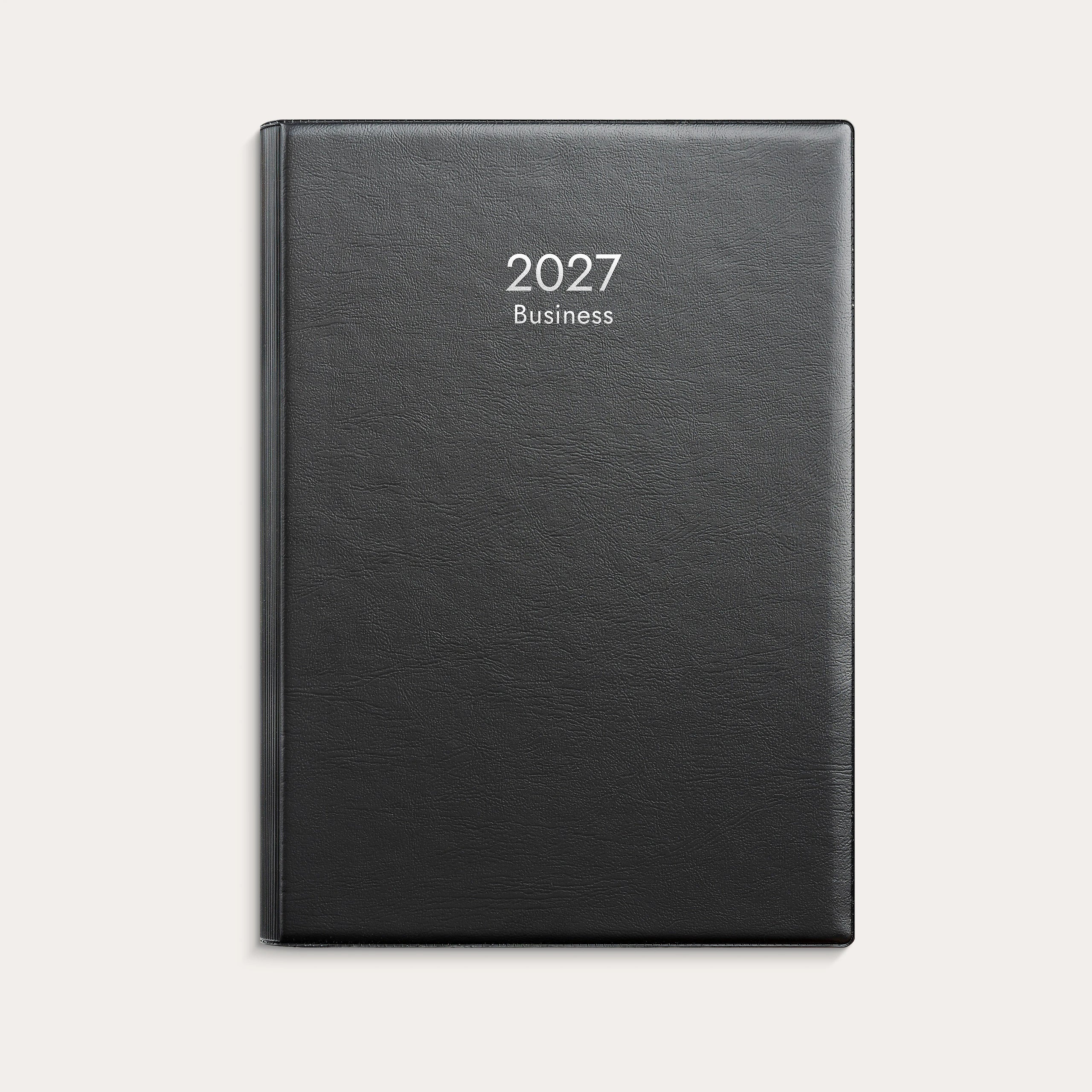 Kalenteri Business A5 2027 musta muovi