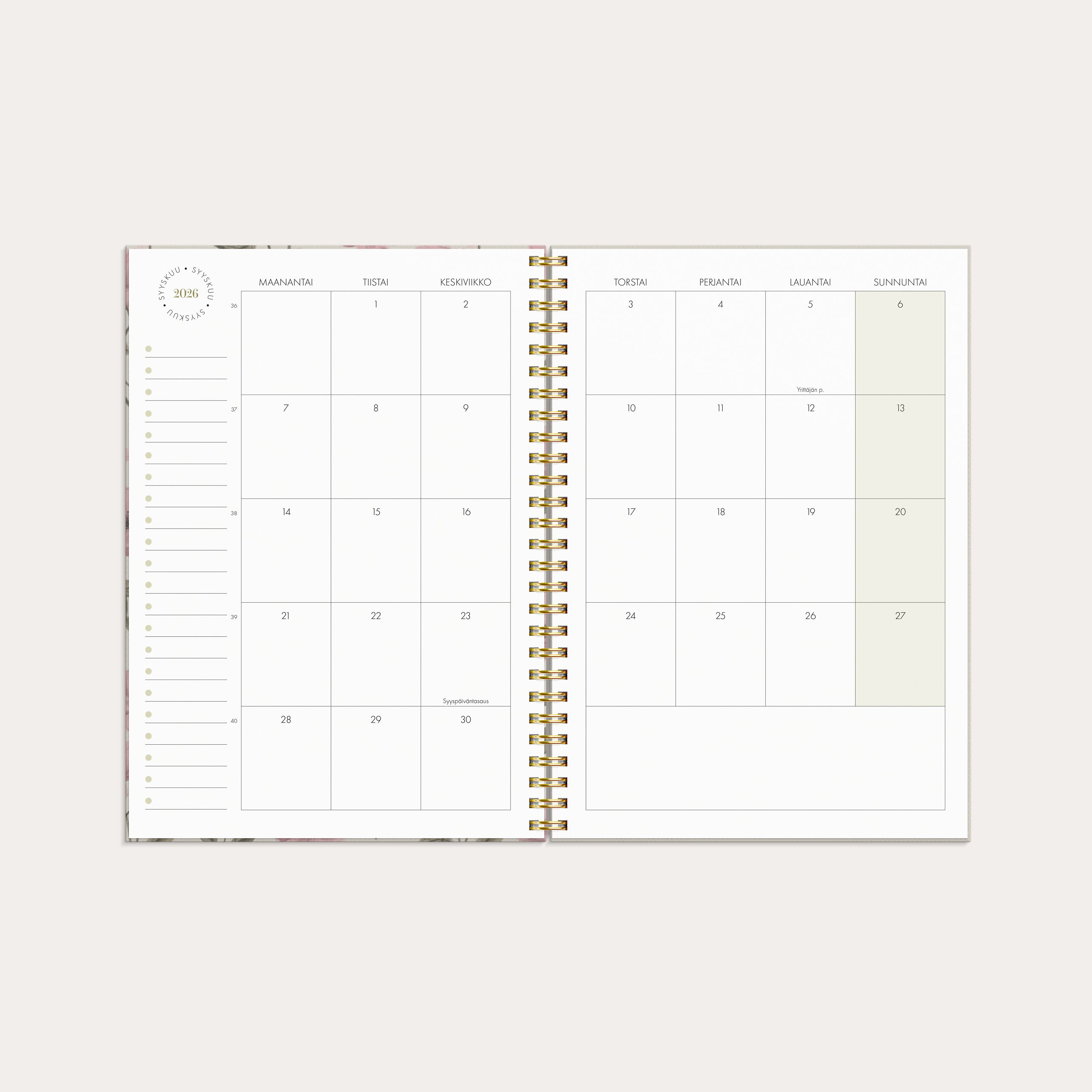 Kalender 2026 Life Planner Essentials