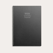 Kalender 2026 Veckojournal svart Eco kartong A4