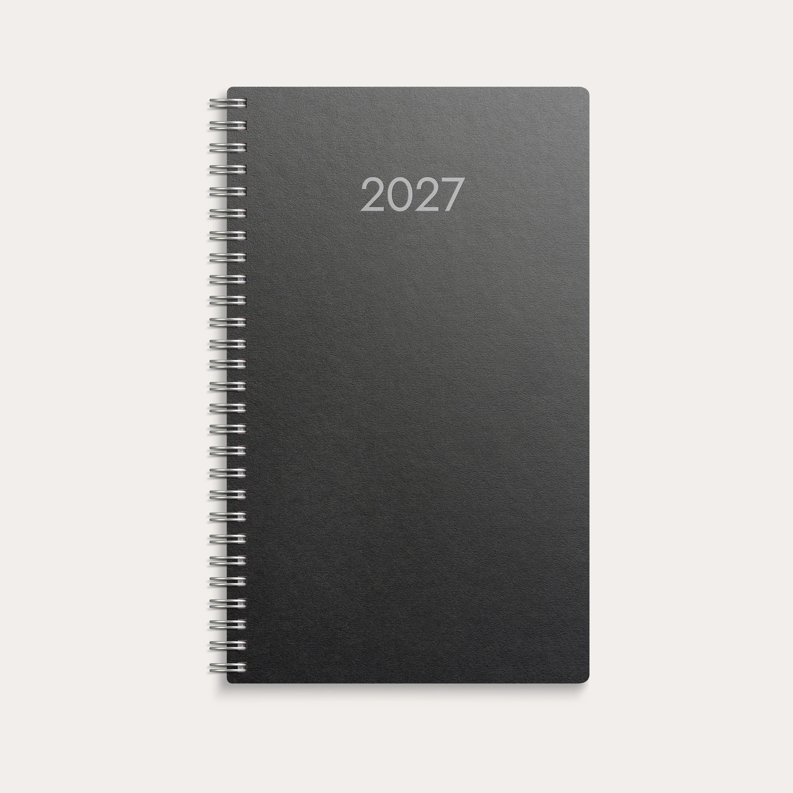 2-viikon pöytäkalenteri Eco 2027 musta