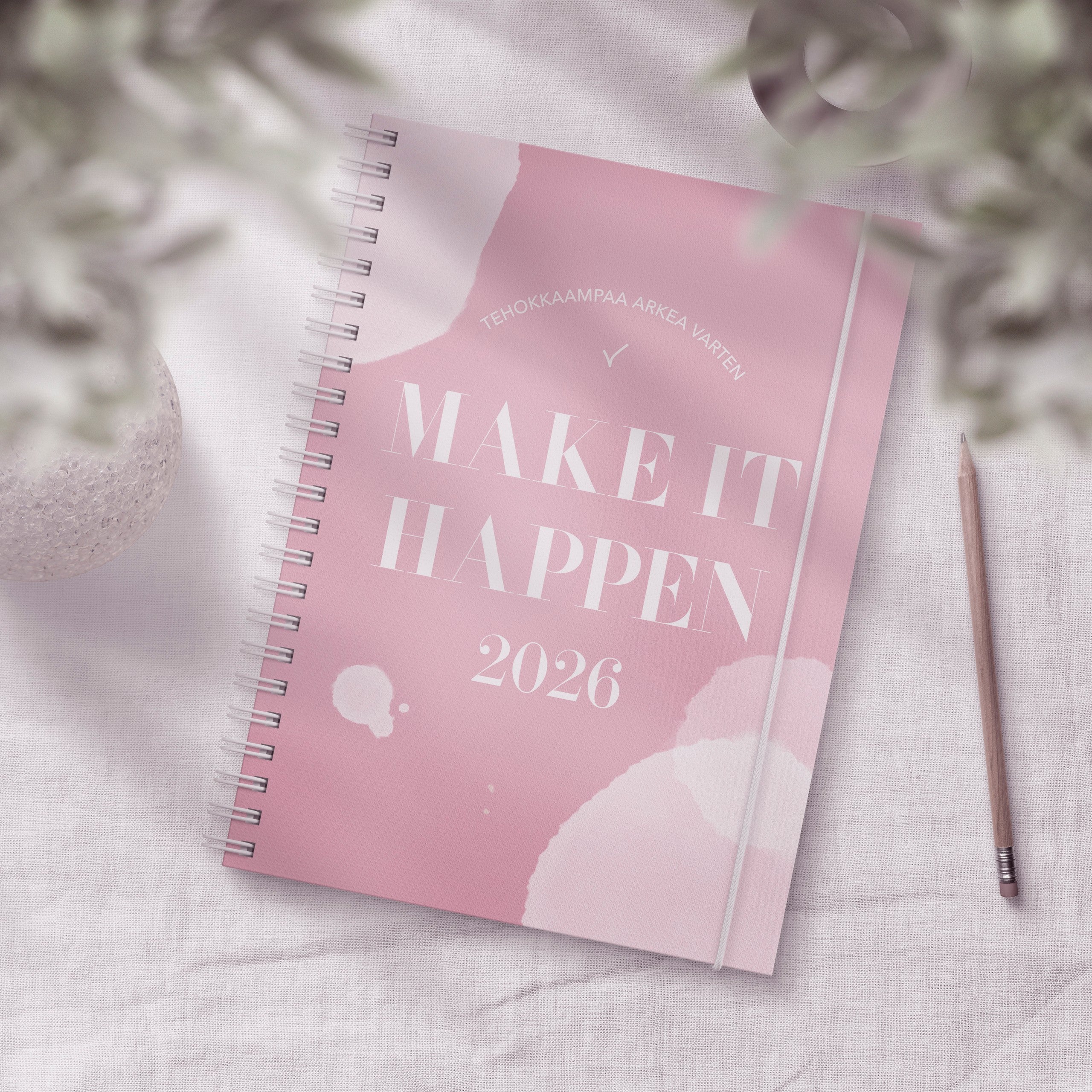 Kalender 2026 Make It Happen rosa