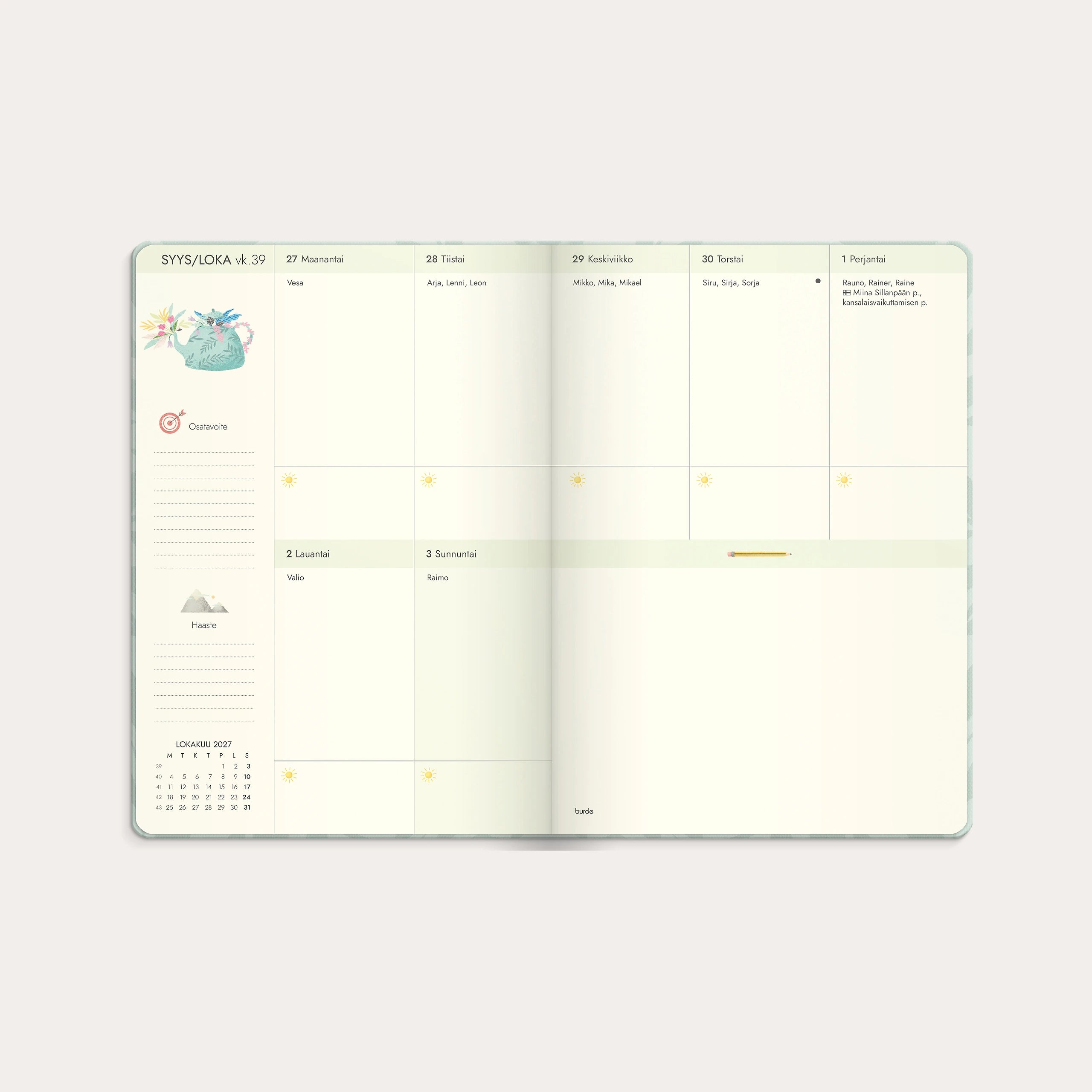 Life Planner Dream & Do 2027 päivätty