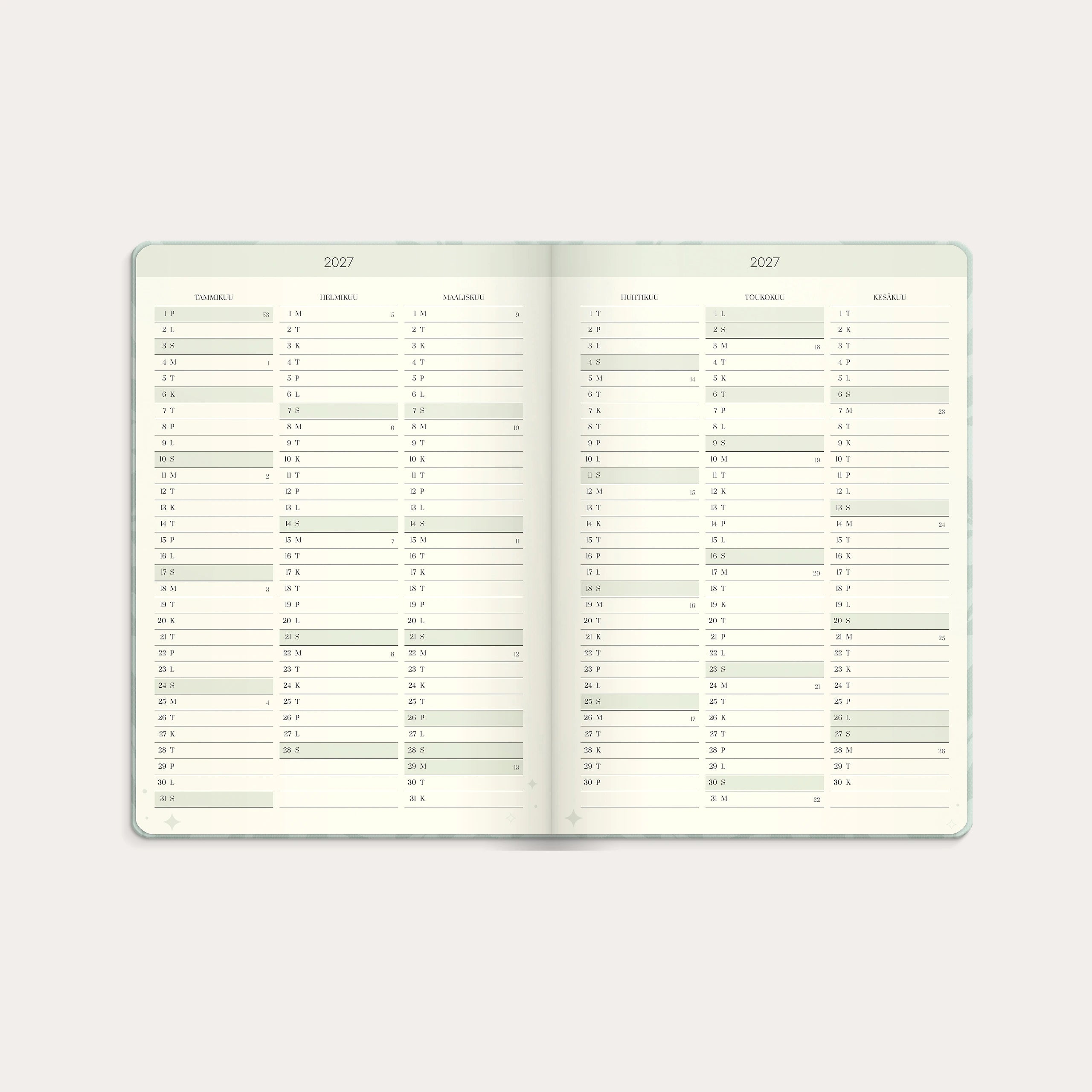 Life Planner Dream & Do 2027 päivätty