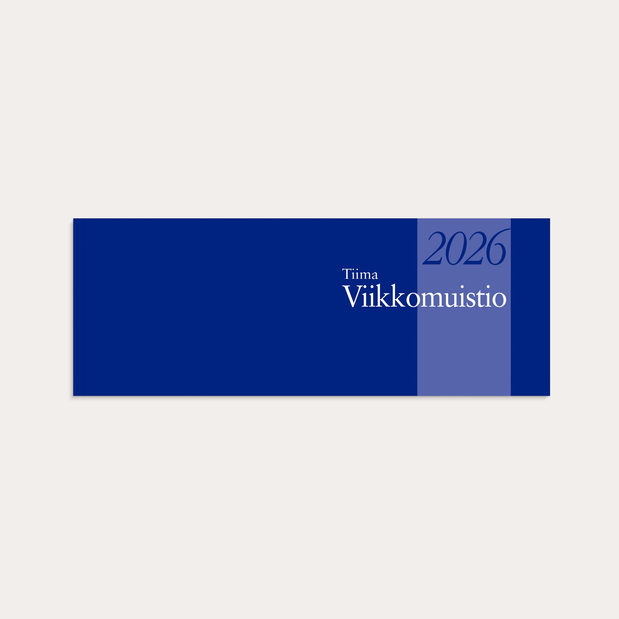 Pöytäkalenteri 2026 Tiima Viikkomuistio sidottu