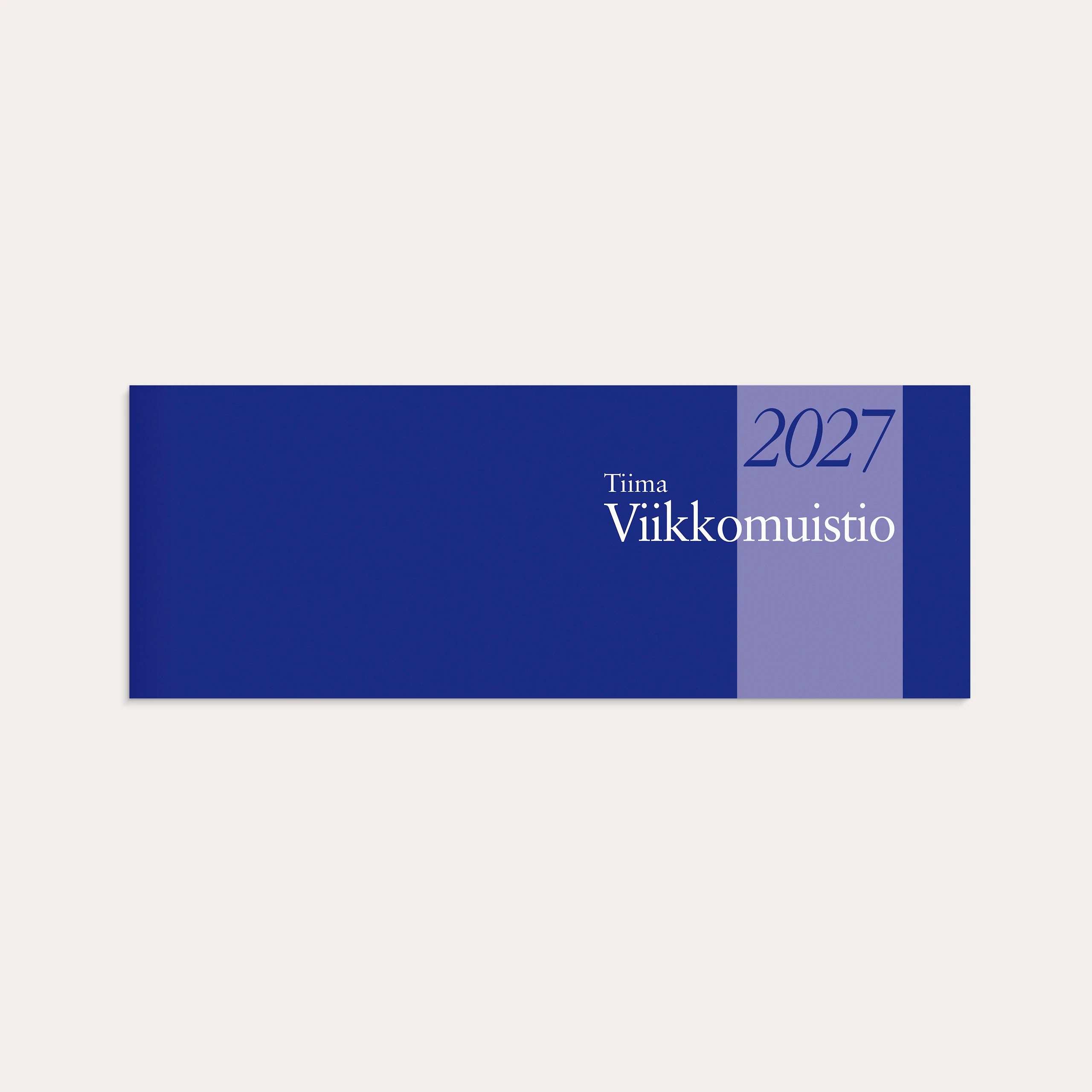 Pöytäkalenteri 2027 Tiima Viikkomuistio sidottu