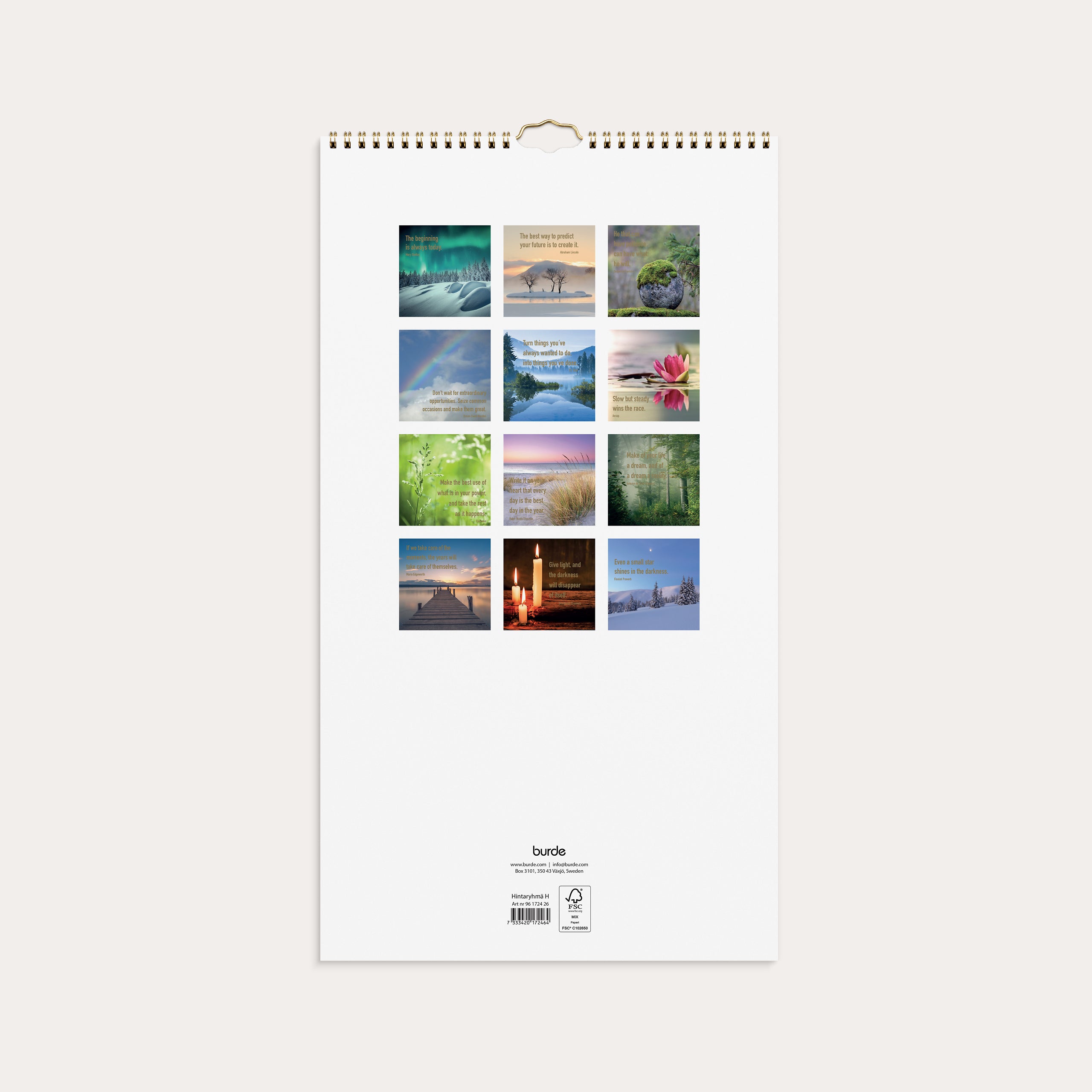 Väggkalender 2026 Dream & Do