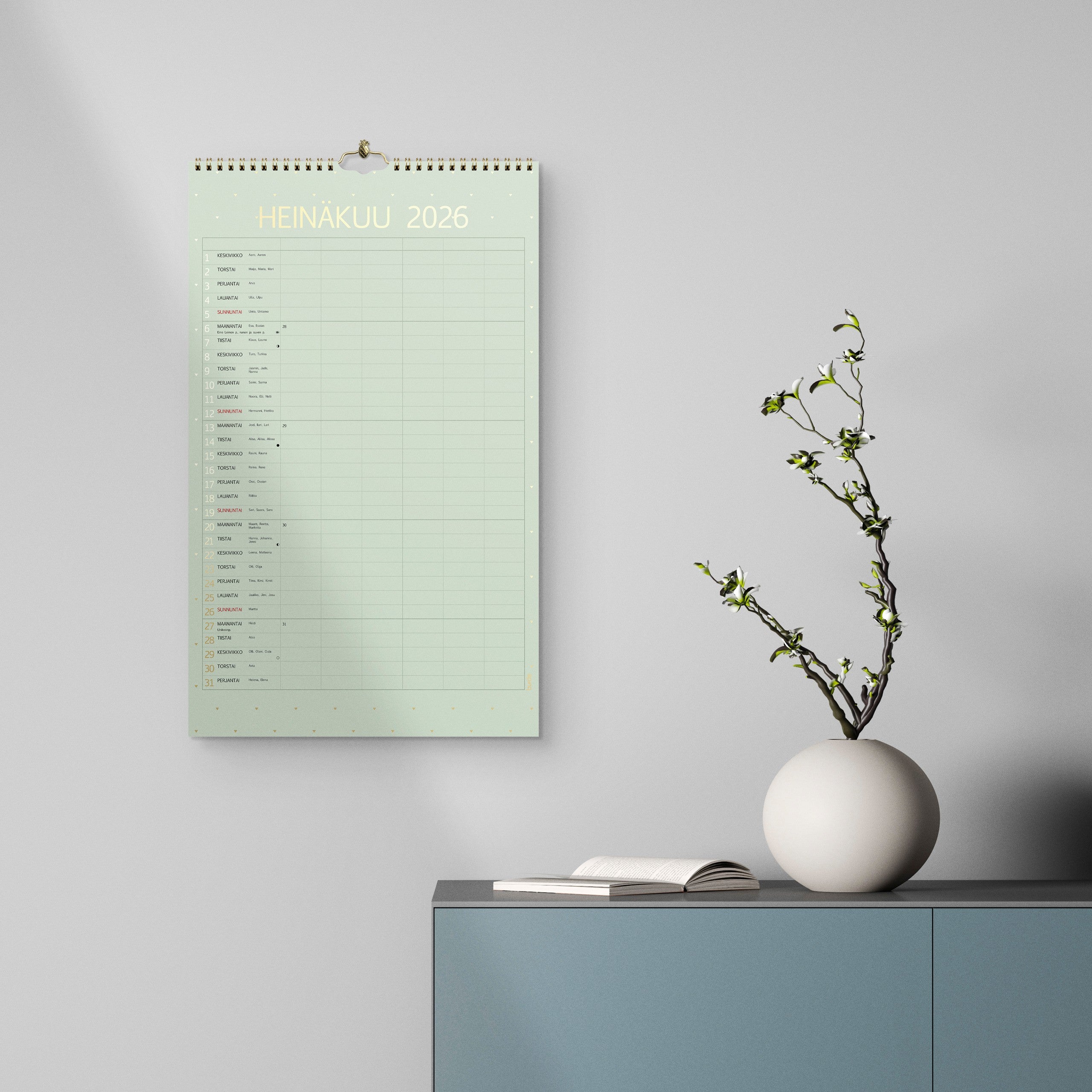 Perhekalenteri 2026 Color