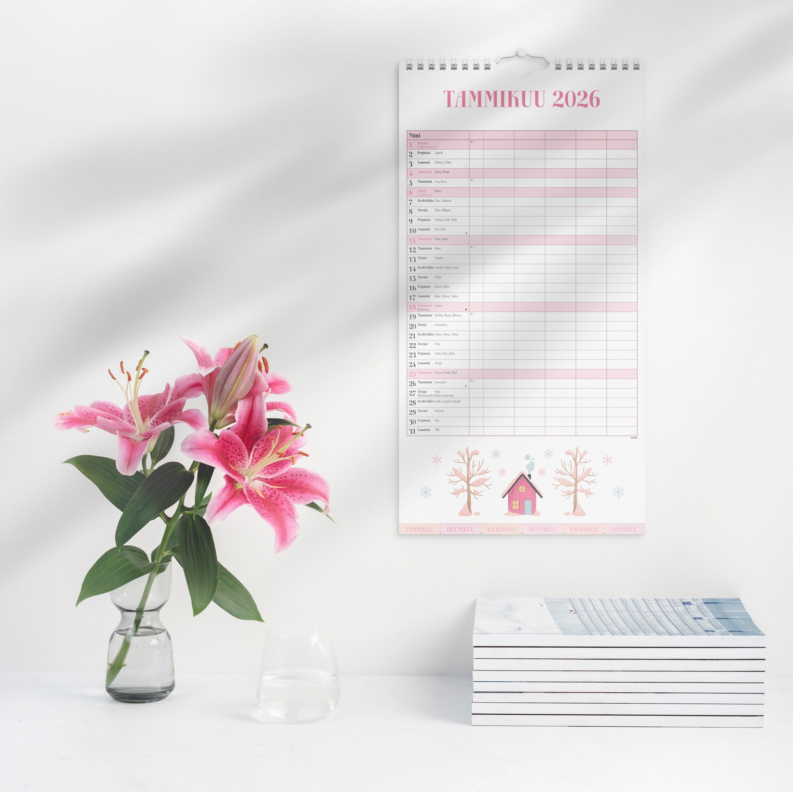 Familjekalender 2026 Annie