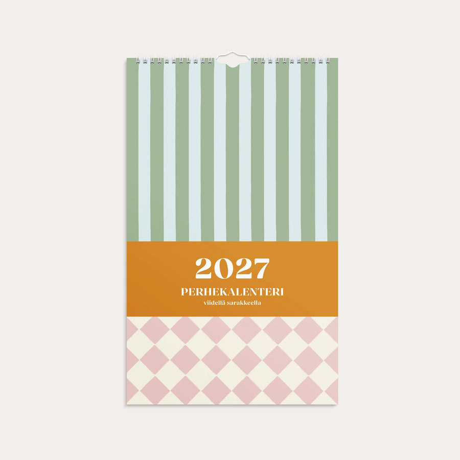 Perhekalenteri 2027 Color Blocking