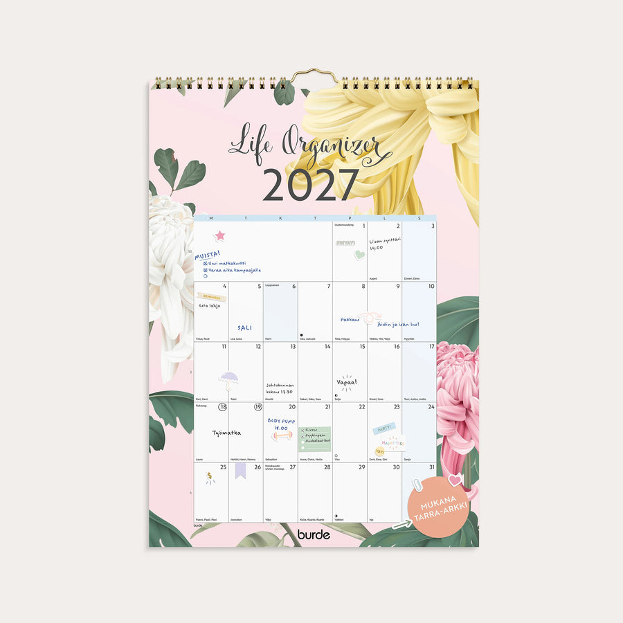 Wall calendar 2027 Life Organizer