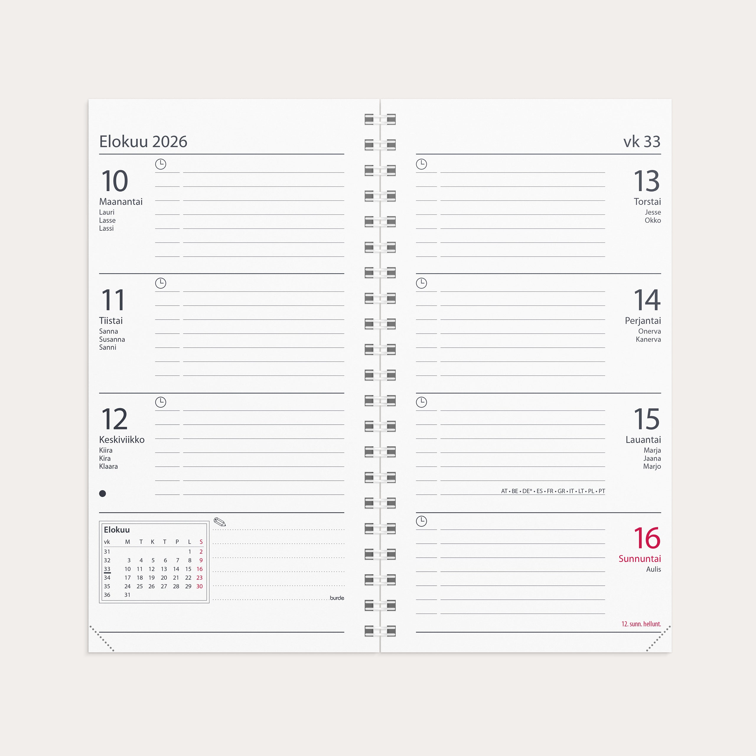 Kalenteri 2026 Master vuosipaketti