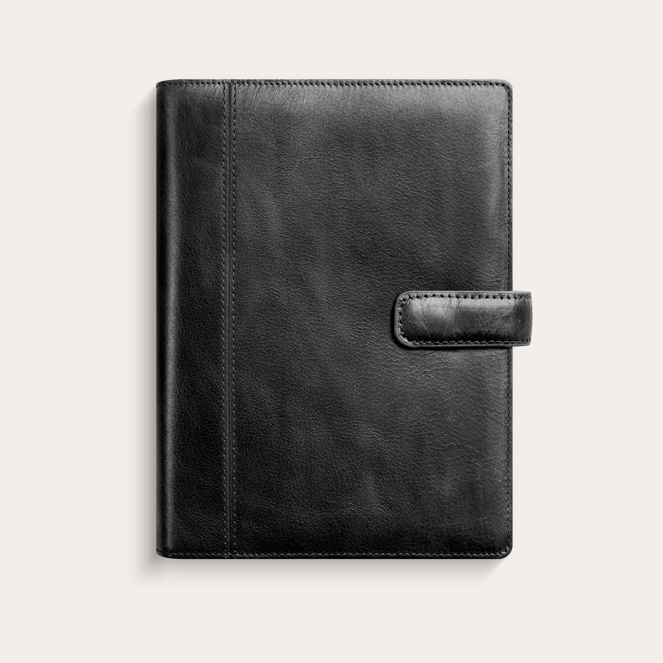 Järjestelmäkalenteri Regent 2026 musta nahka