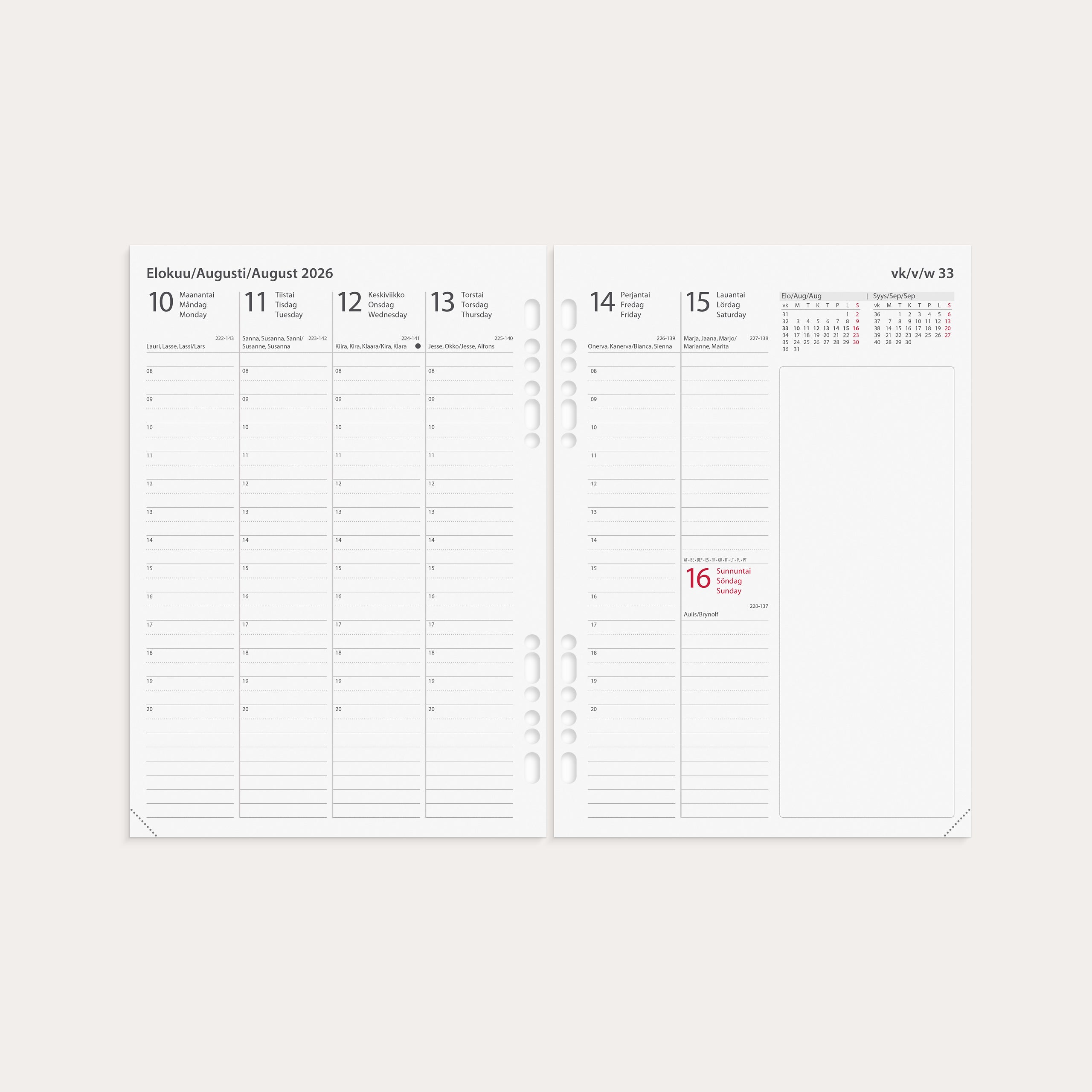 Kalenteripaketti Business 12 kk 2026