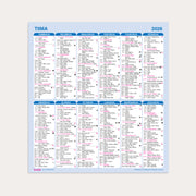 Kalender 2026 Väggblad Tiima