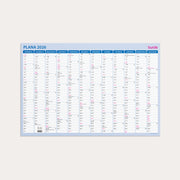 Kalender 2026 Väggblad Plana